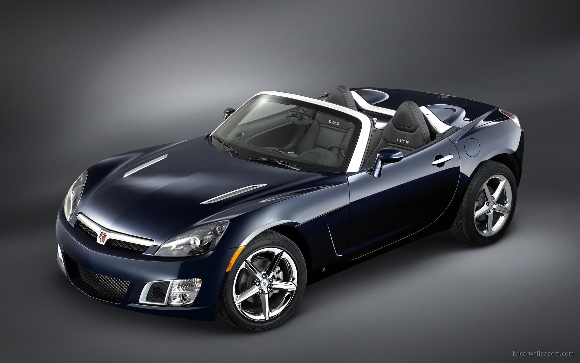 cars, 1080P, convertible, car, other cars, redline, saturn, sky, black, HD Wallpaper