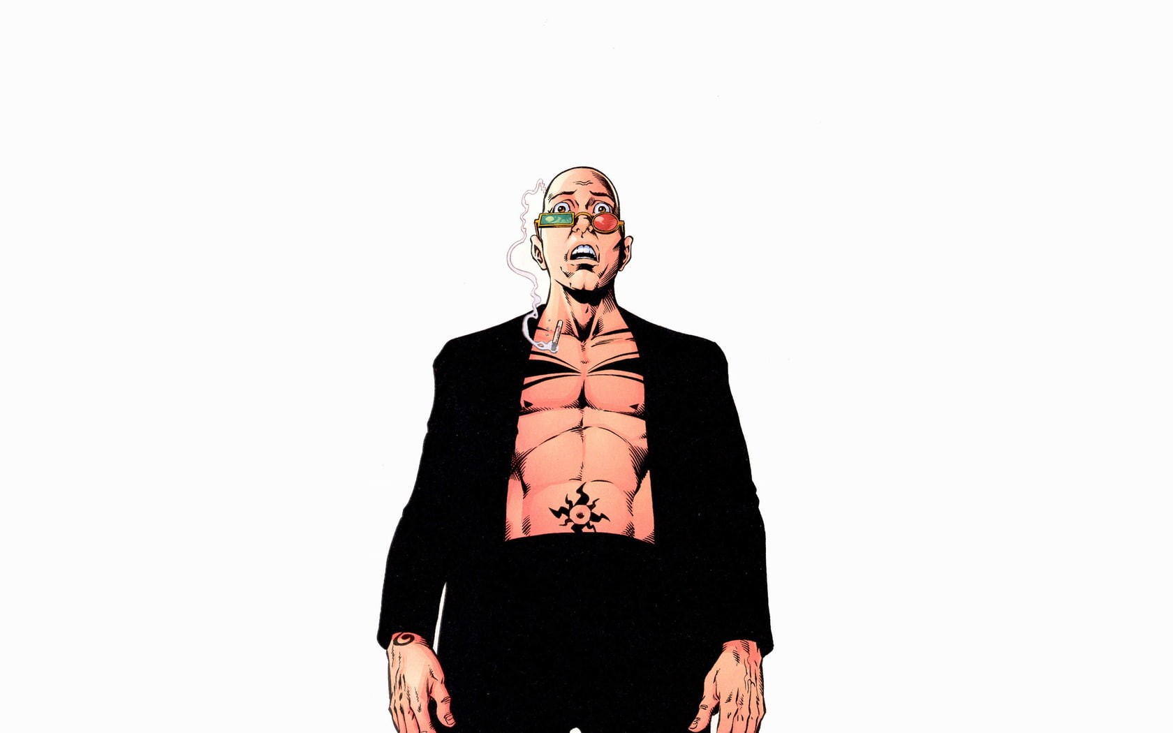 cartoon/comic, white, 720P, transmetropolitan, hd, HD Wallpaper