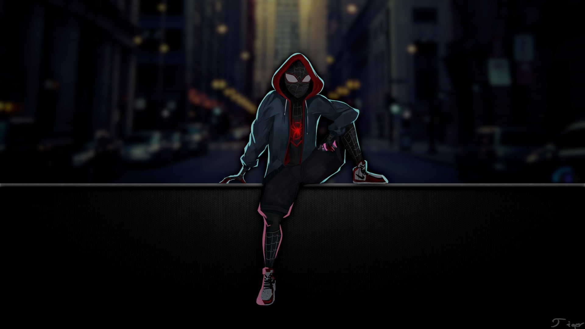 Spider Jerusalem, 1080P, city, red, HD Wallpaper