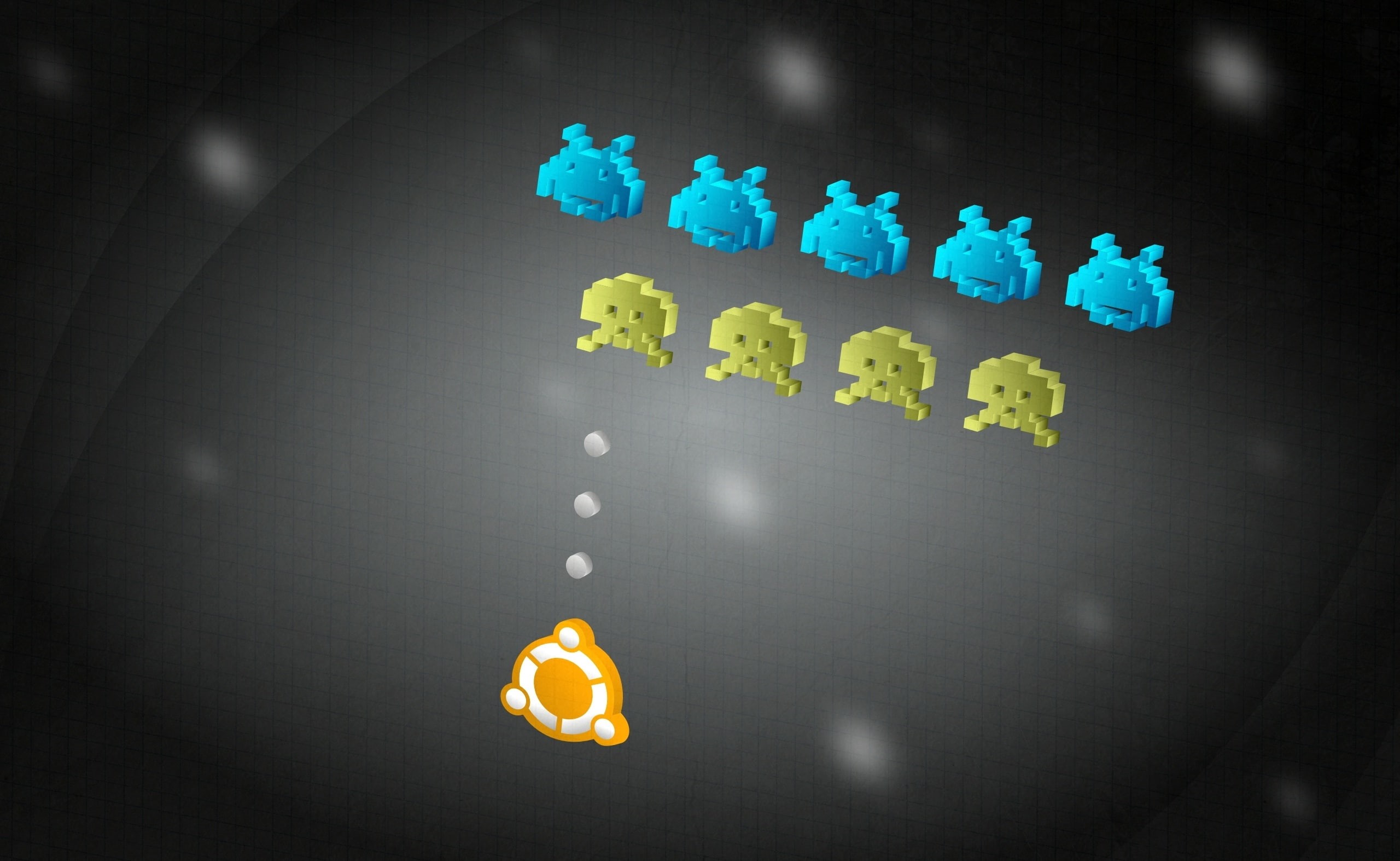 close-up, large group of objects, black background, illuminated, nature, no people, application, single object, Ubuntu, atari, Computers, creativity, indoors, HD Wallpaper