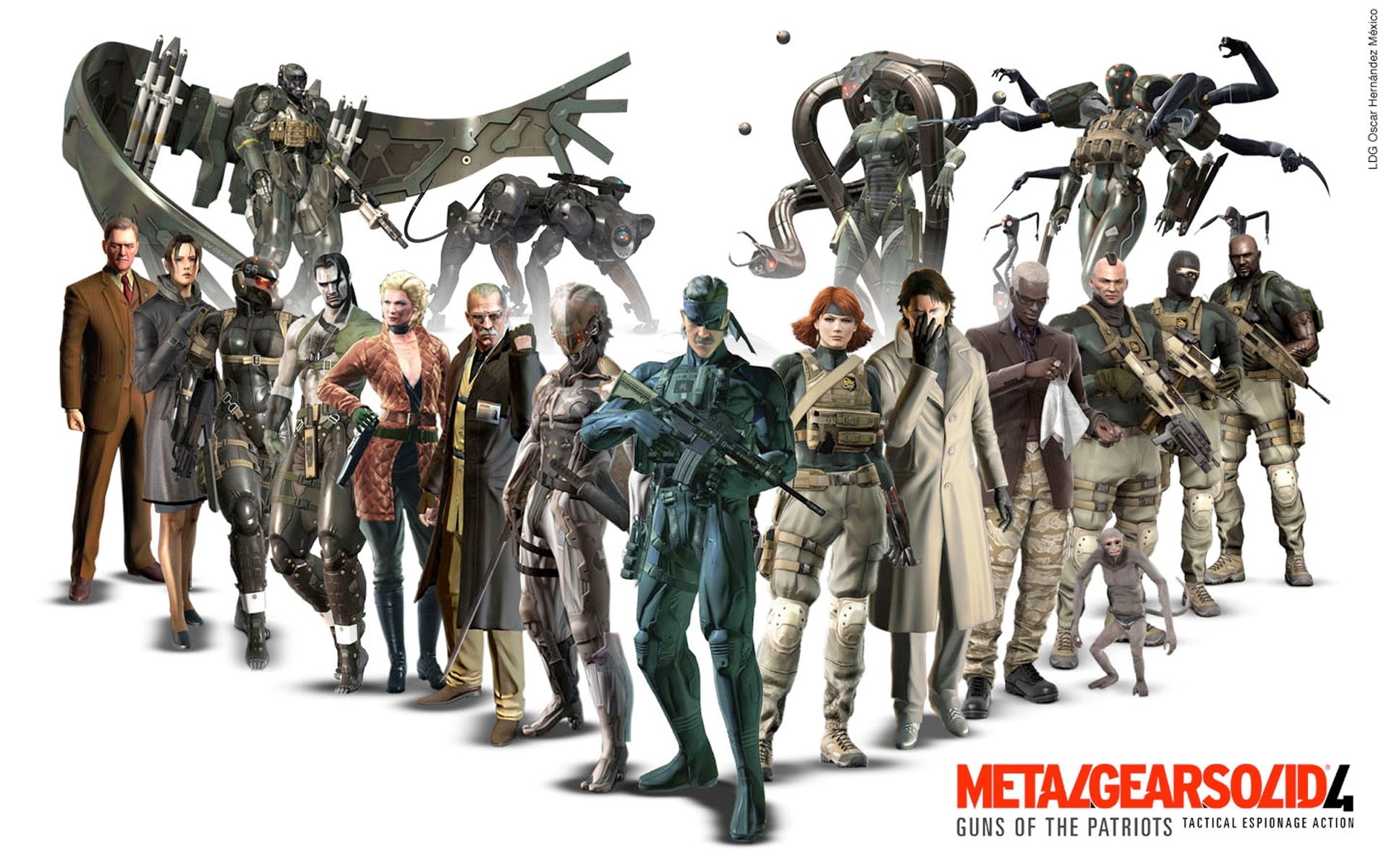 1080P, metal gear solid 4 guns of the patriots, HD Wallpaper
