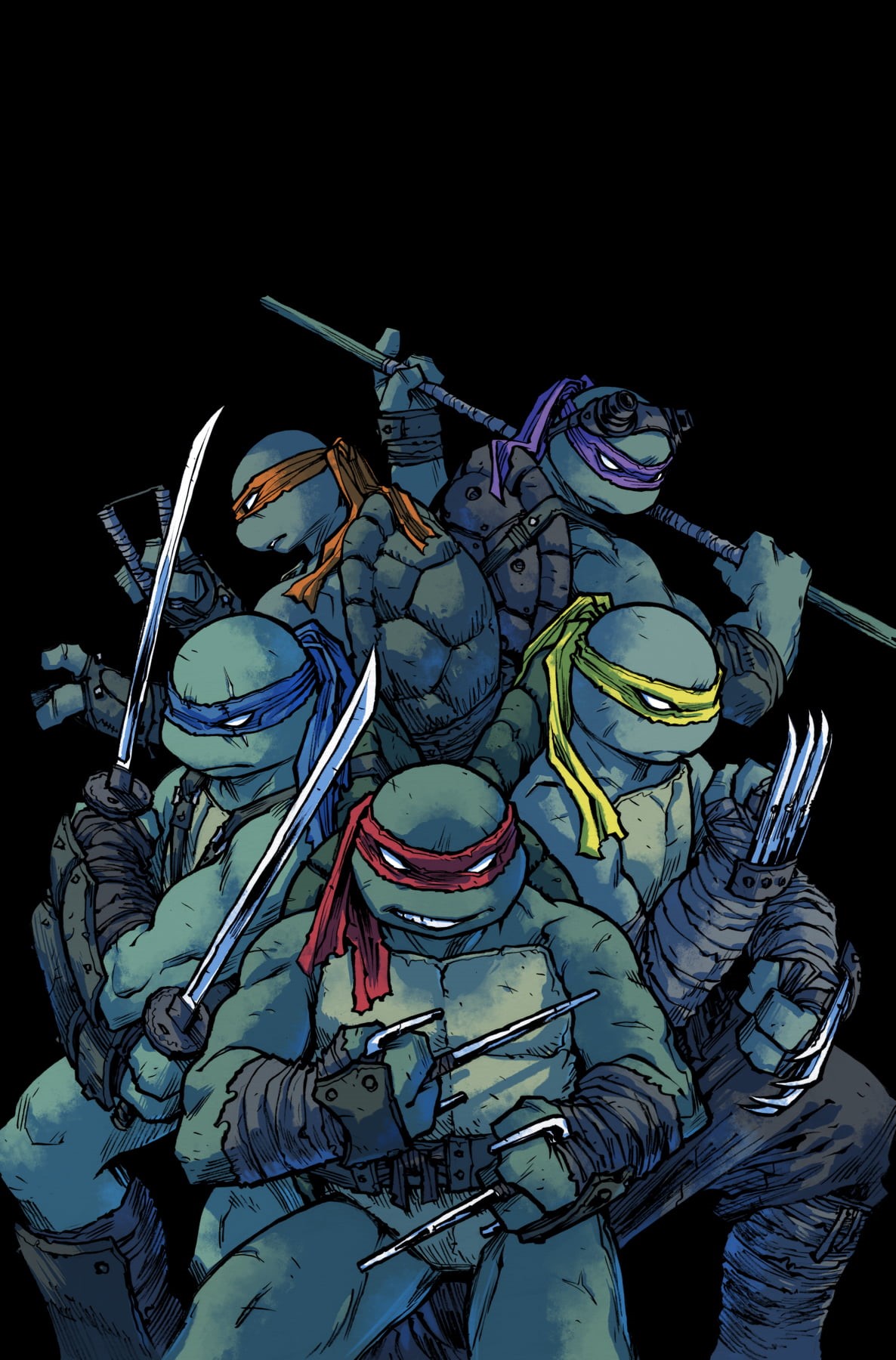 Sophie Campbell, Teenage Mutant Ninja Turtles, comics, IDW, 720P, Phone HD Wallpaper
