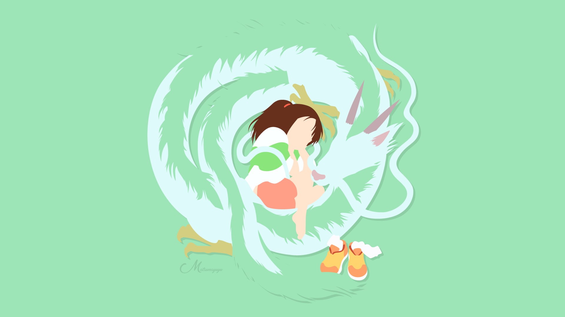 Movie, Spirited Away, Chihiro (Spirited Away), Haku (Spirited Away), 1080P, HD Wallpaper