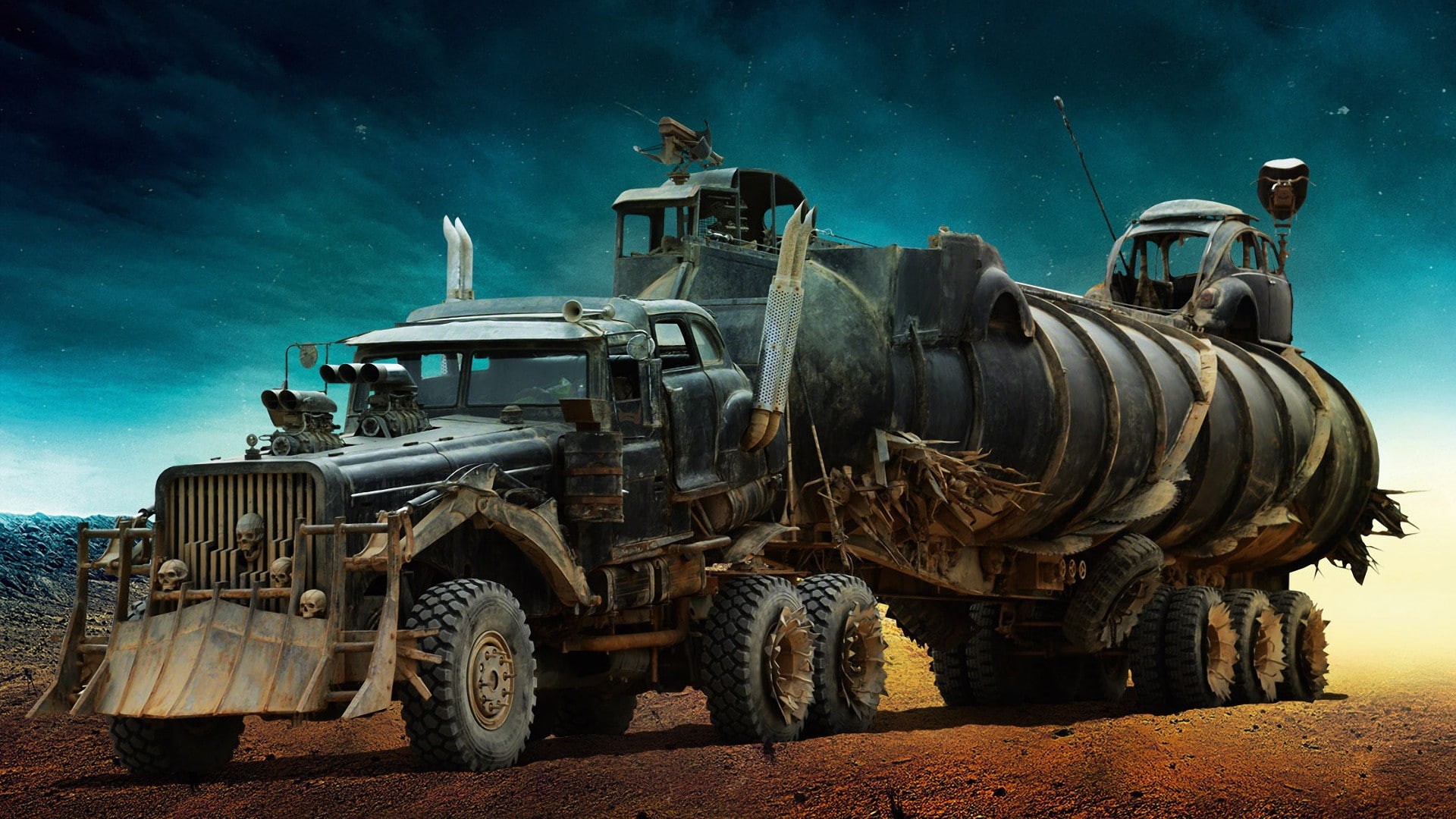 Mad Max, Mad Max: Fury Road, skull, 1080P, movies, car, Truck, HD Wallpaper