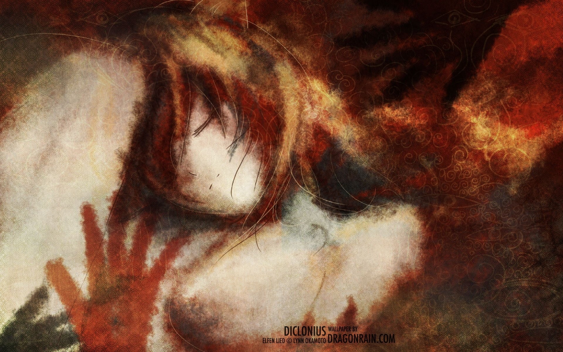 lucy, 1080P, lied, elfen, HD Wallpaper