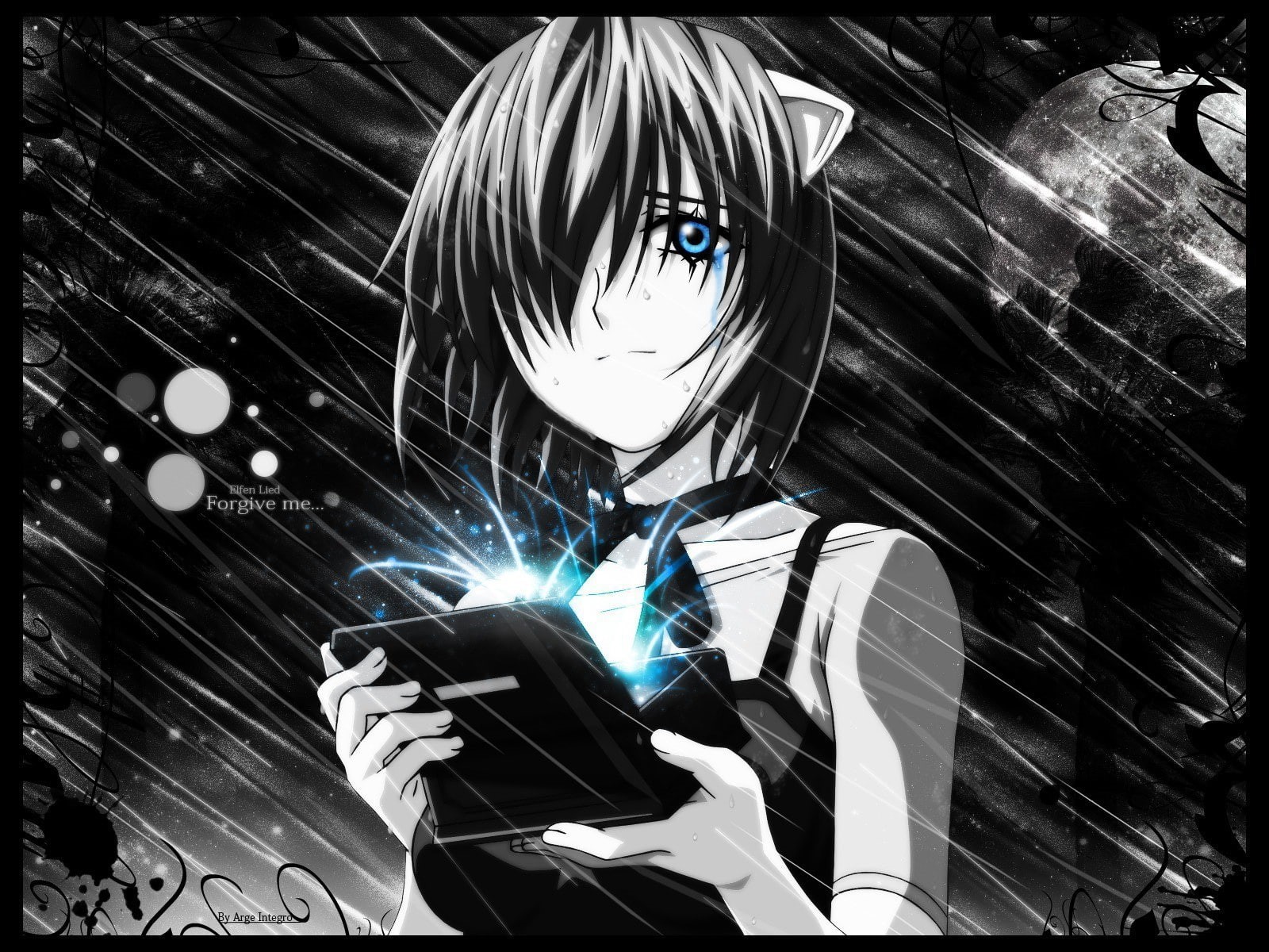 Nyu, Elfen Lied, animal ears, anime, anime girls, 720P, HD Wallpaper