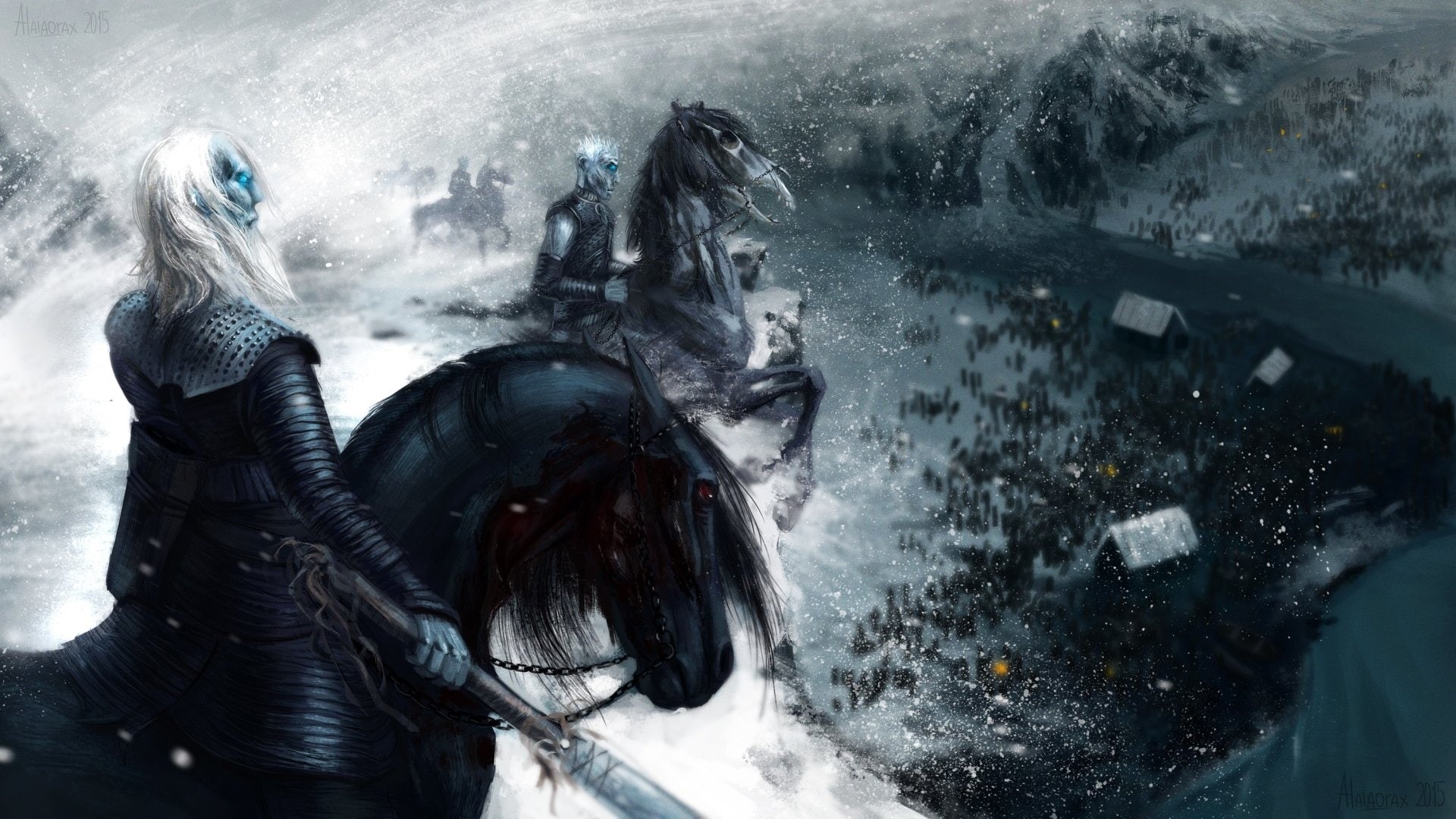 sea, nature, beauty in nature, mid adult, hair, females, hairstyle, human representation, waist up, Night King (Game of Thrones), people, Warrior, adult, HD Wallpaper
