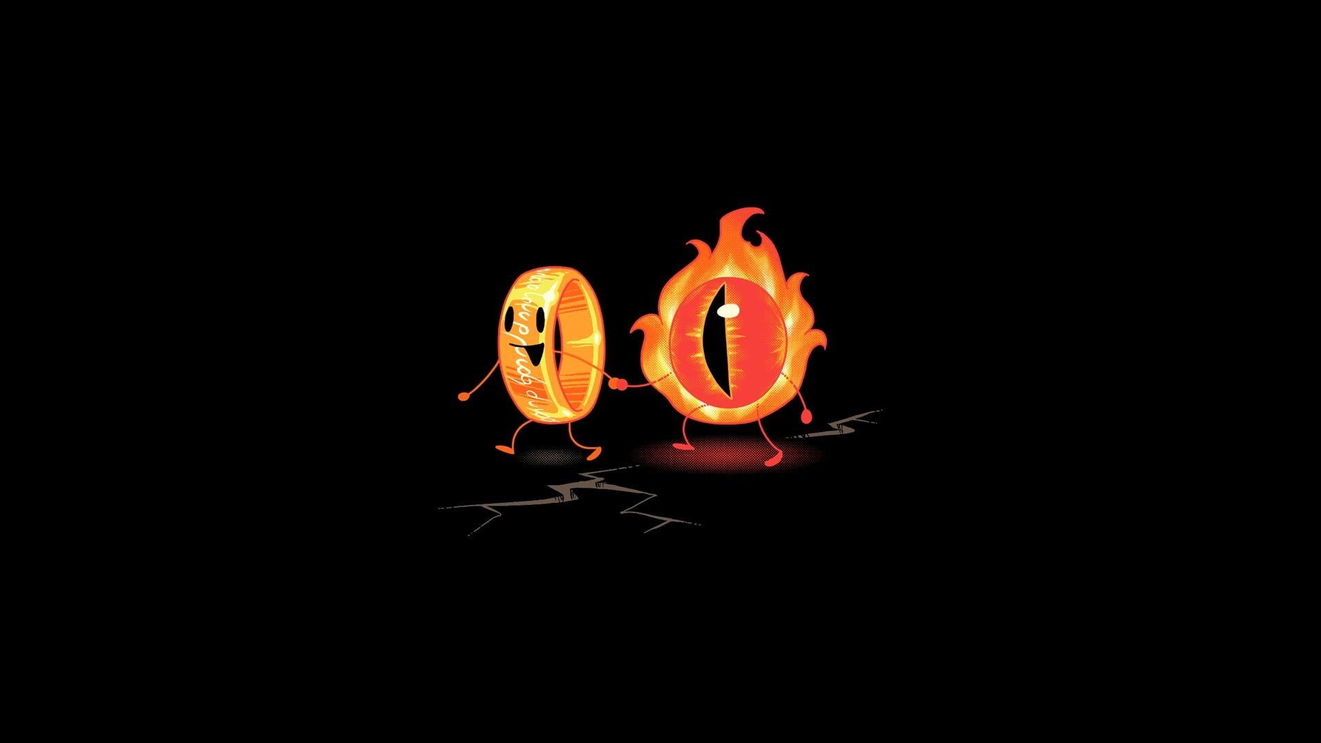 black background, jack o lantern, burning, humor, no people, rings, creativity, orange color, lighting equipment, art and craft, food, night, black, studio shot, HD Wallpaper