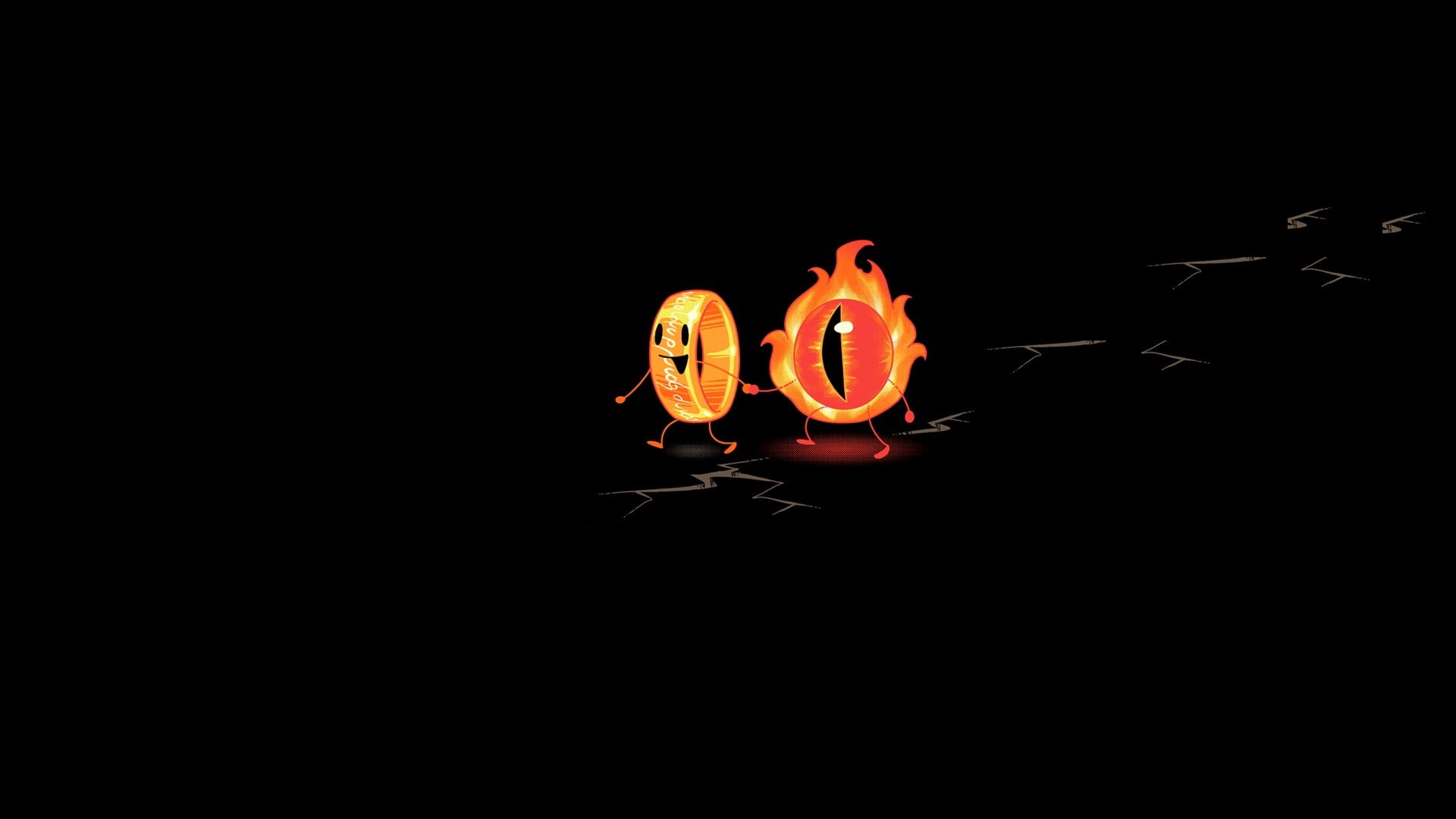1080P, night, neon, minimalistic, bright, red, yellow, motion, gold, eyes, black Color, western script, backgrounds, light painting, orange Color, celebration, HD Wallpaper