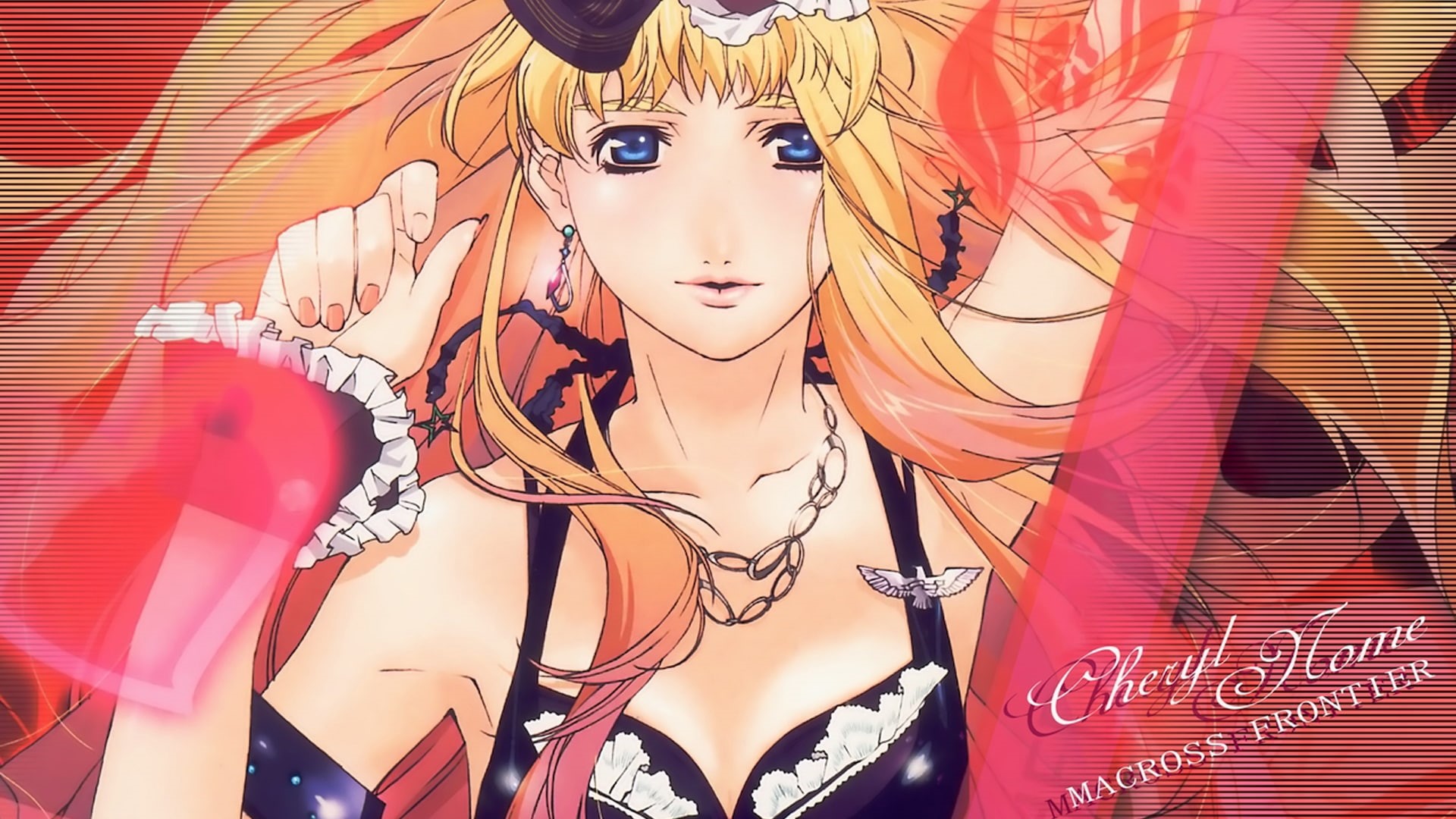 Sheryl Nome, 1080P, frontier, x, Macross Frontier, macross, sheryl, art, hd, nome, anime, HD Wallpaper