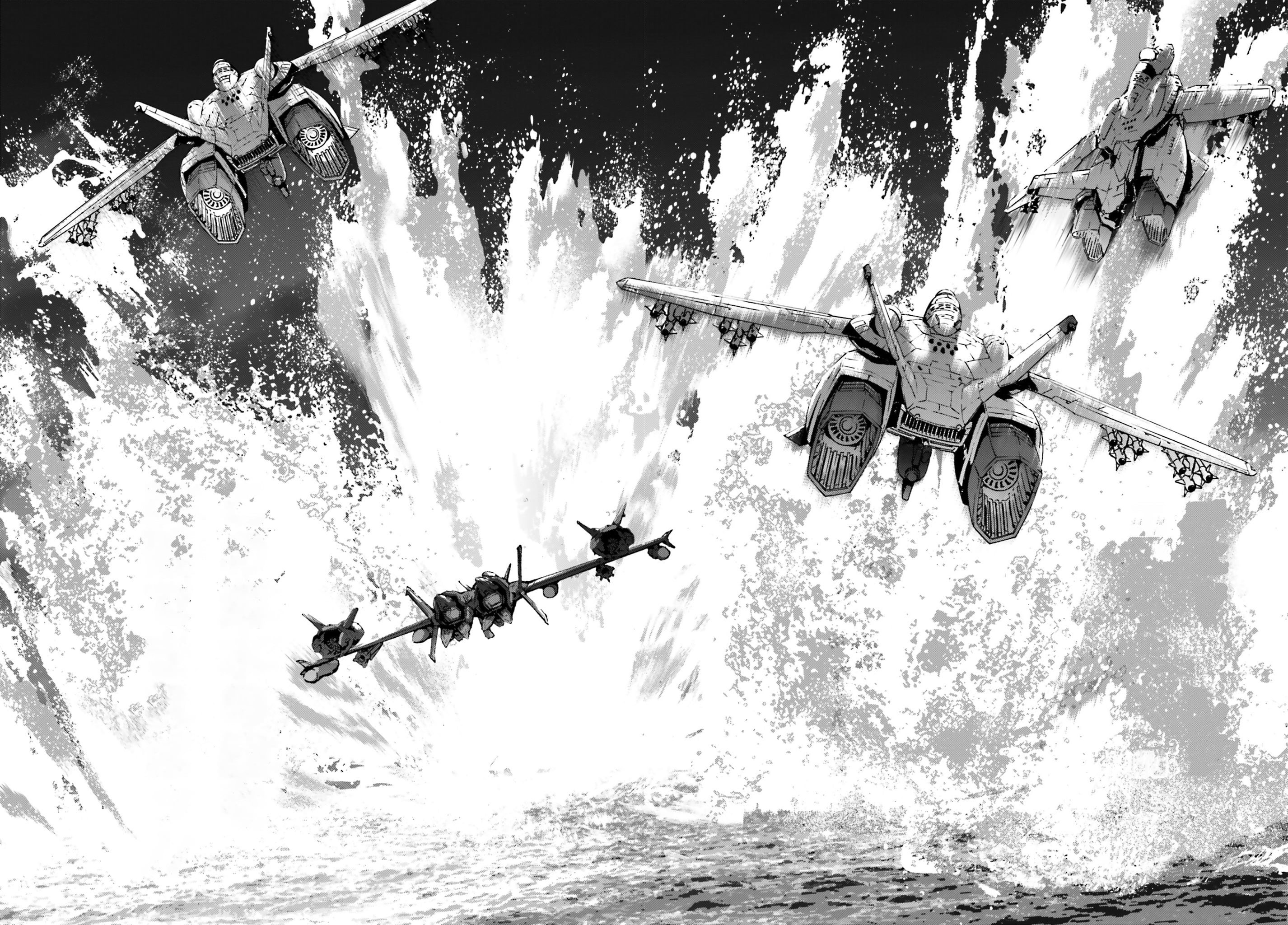 architecture, water, men, day, anime, outdoors, manga, 2K, waterfront, togetherness, planes, motion, real people, flowing water, enjoyment, HD Wallpaper