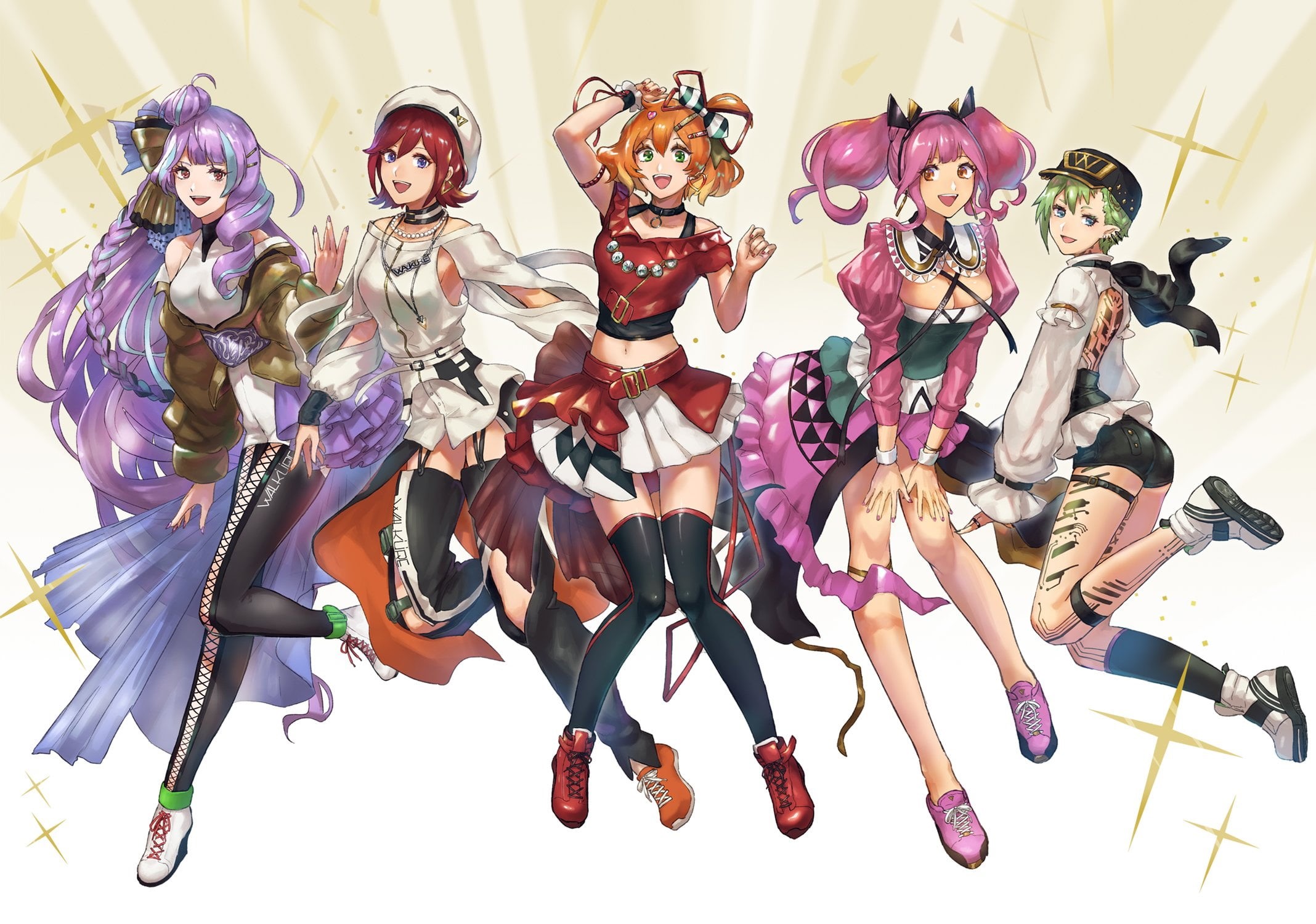 Freyja Wion, Reina Prowler, Walküre, anime, 1080P, Makina Nakajima, anime girls, Macross Delta, Mikumo Guynemer, Kaname Buccaneer, HD Wallpaper