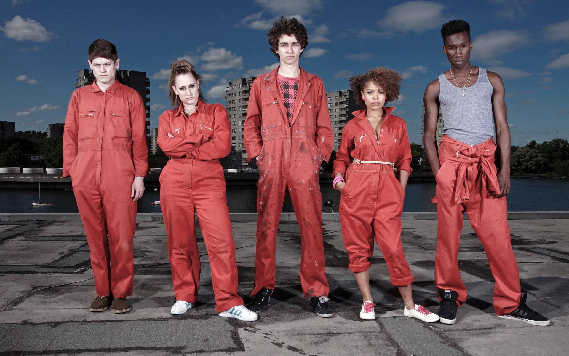 jumpsuit, misfits, red, tv shows, men, woman, 1080P, 1920x1200, HD Wallpaper