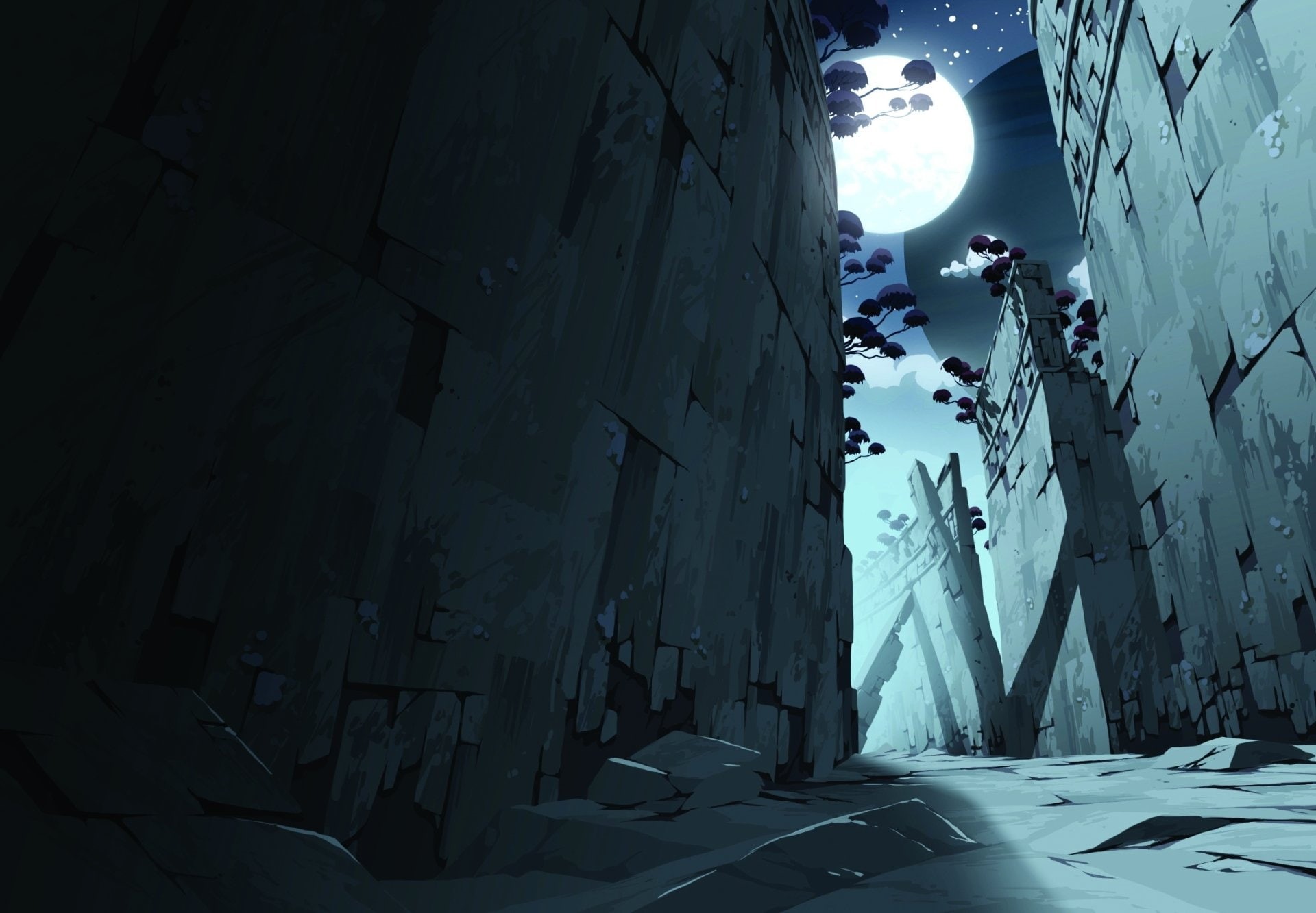 illustration, Anime, wall, 1080P, gray, Oban Star-Racers, HD Wallpaper