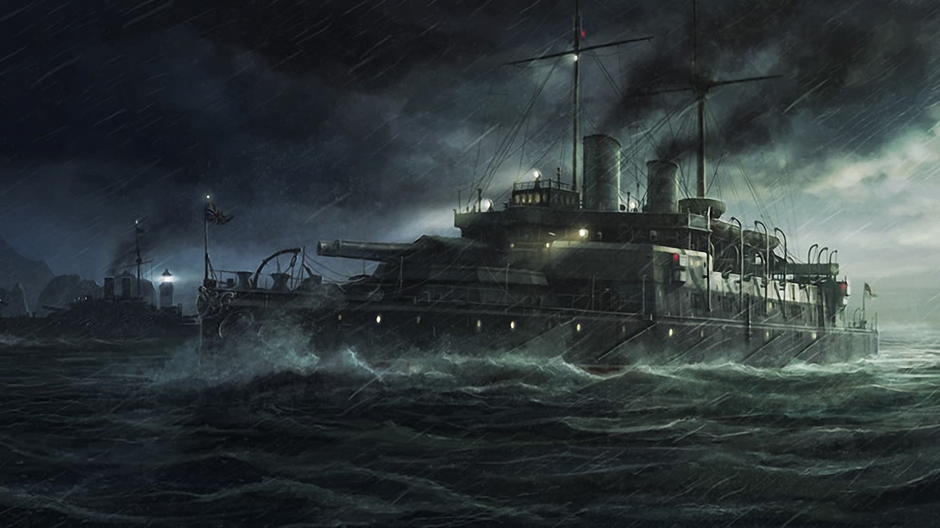 cruise, ship, ghost, 1080P, pirates, cargo, HD Wallpaper