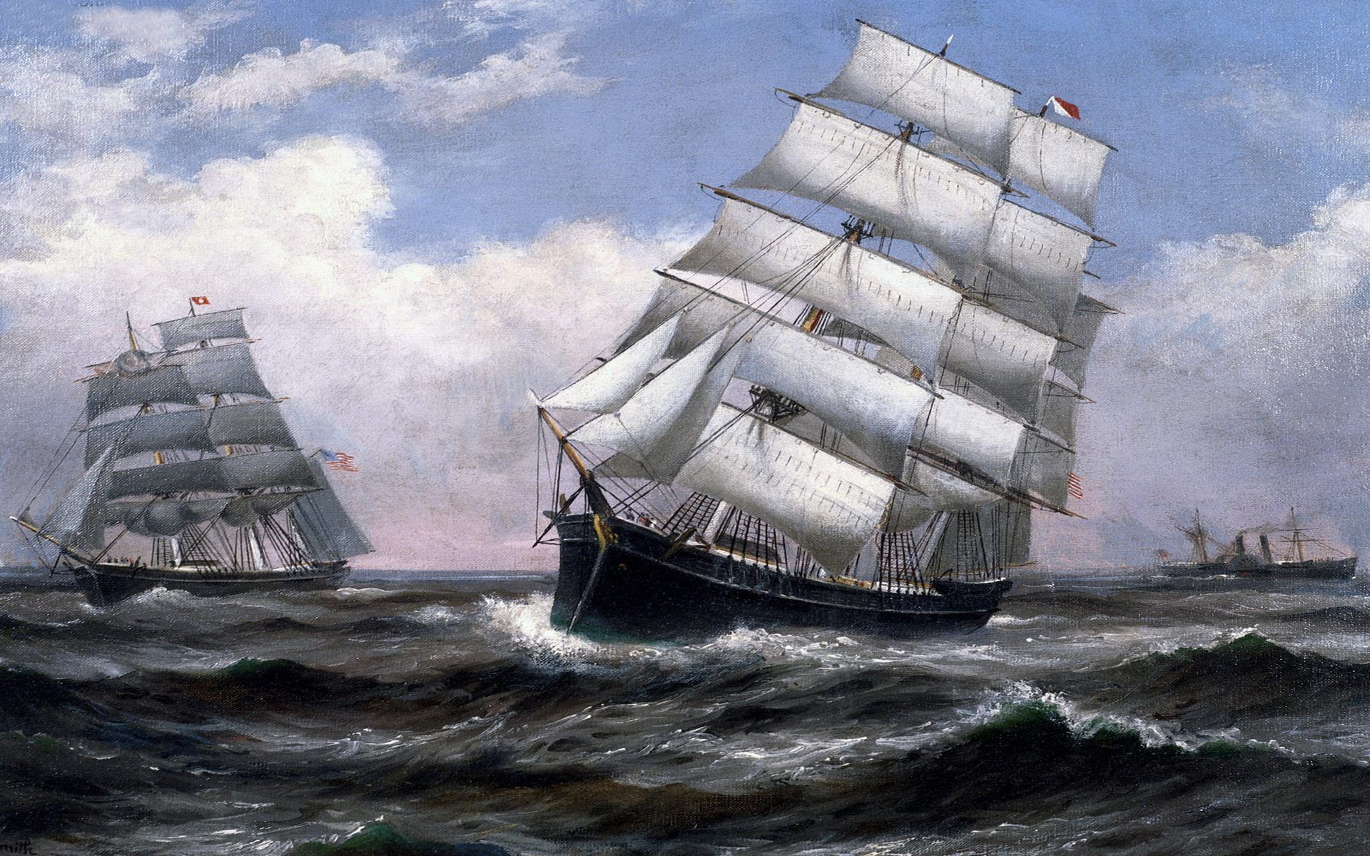hd, photo, ghost, desktop, 1080P, ship, pirate, HD Wallpaper