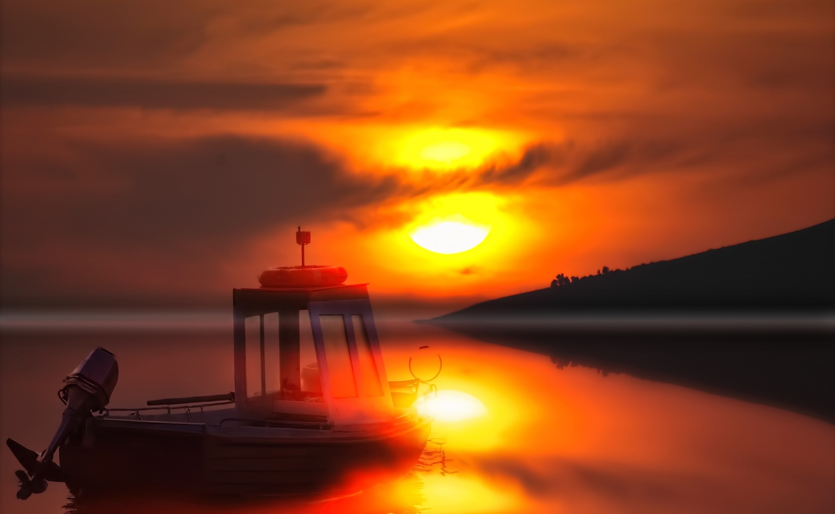 rome, Sunset, Nature, Dreamlike, ship, Sun and Sky, Italy, 2K, ghost, Beautiful, HD Wallpaper