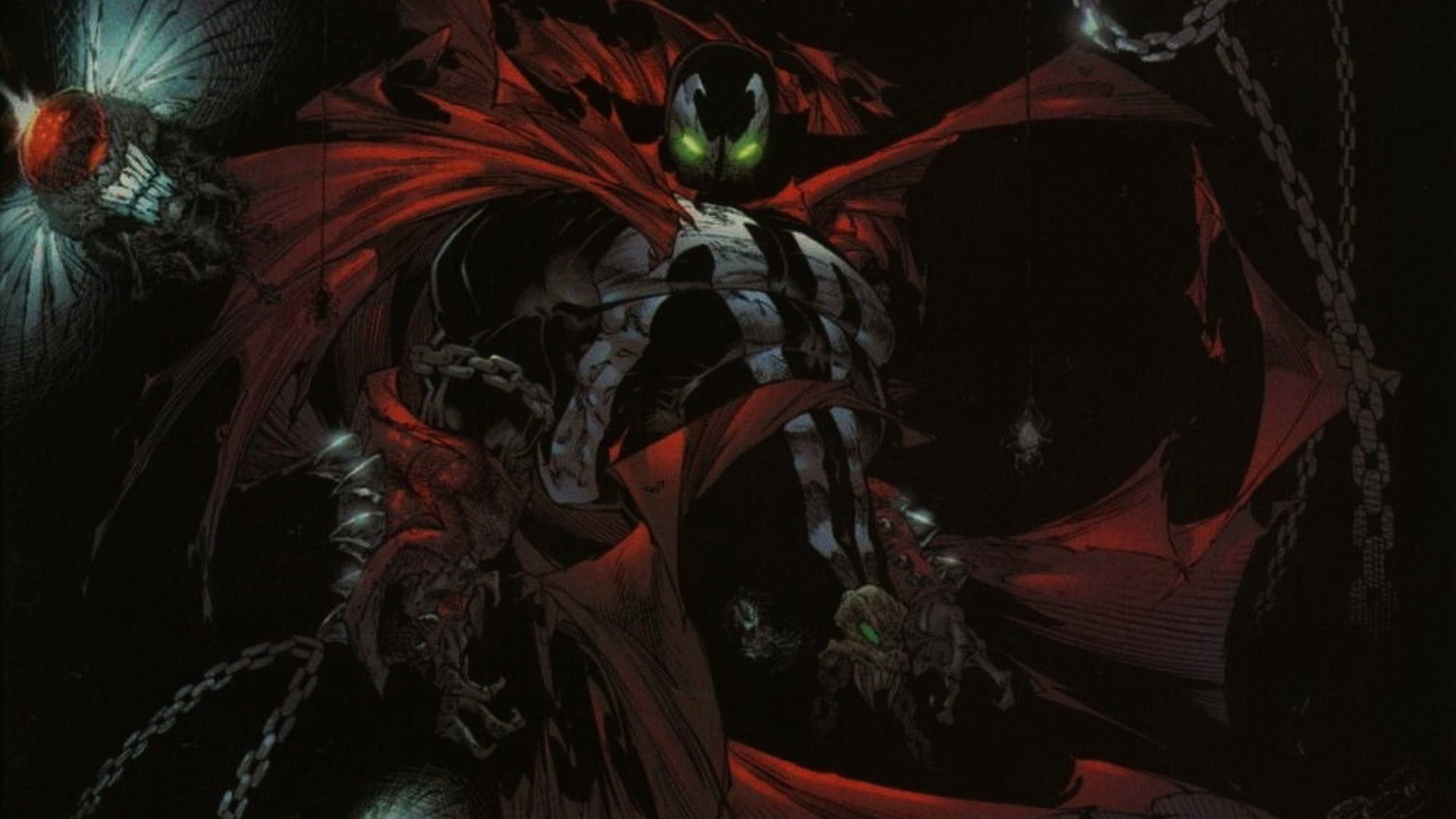 textured, marvel, close-up, night, illustration, dark, nature, abstract, backgrounds, indoors, art and craft, venom, studio shot, comics, paint, Spawn, HD Wallpaper