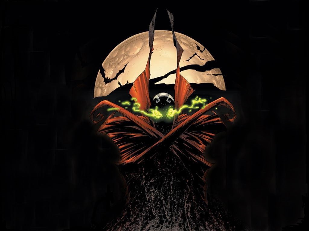 dark, moons, x, bat, art, spawn, moon, 480P, hd, space, HD Wallpaper