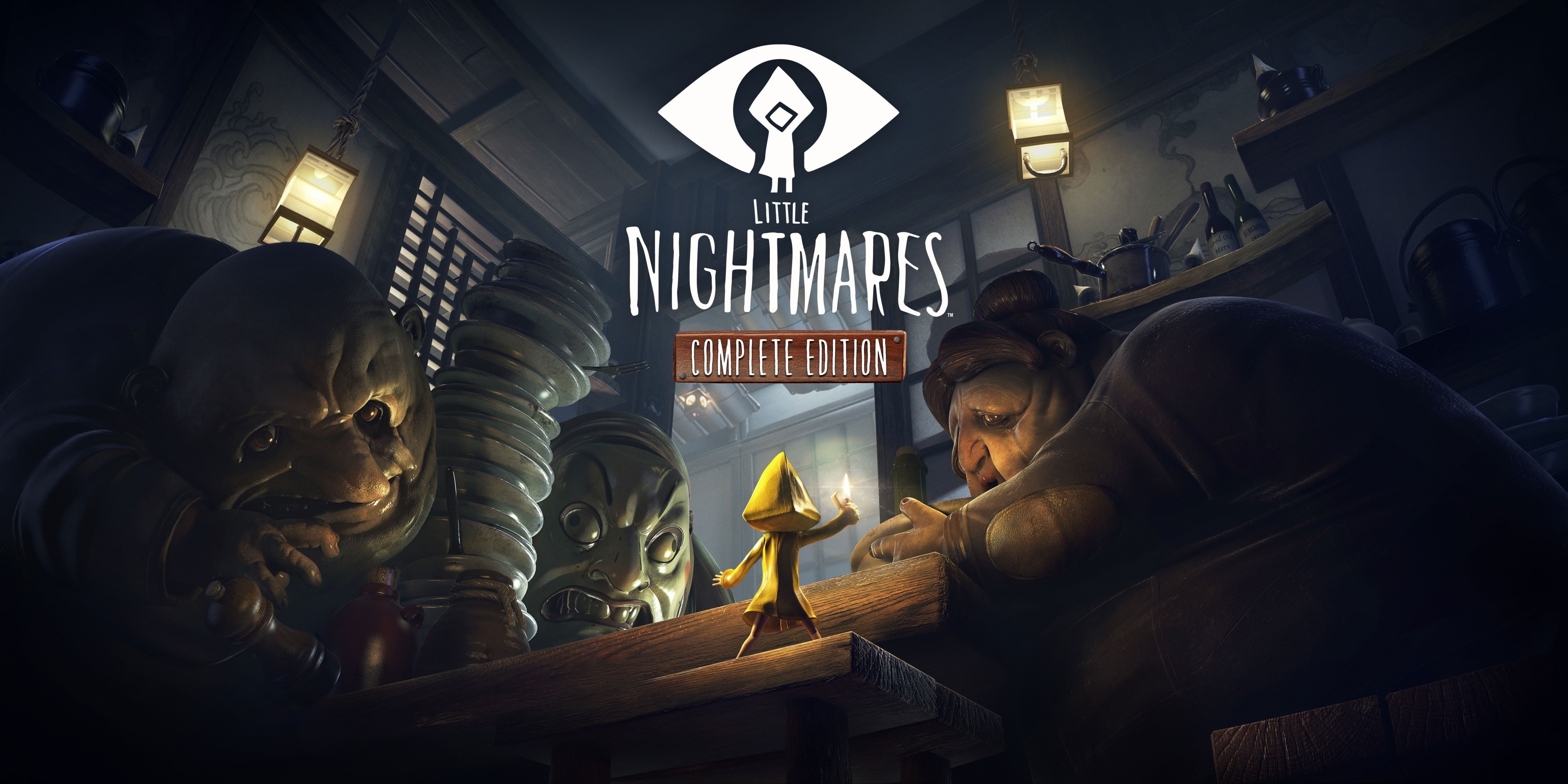indoors, little nightmares 4k  download  hd, people, spirituality, building, sign, lighting equipment, place of worship, representation, architecture, male likeness, HD Wallpaper