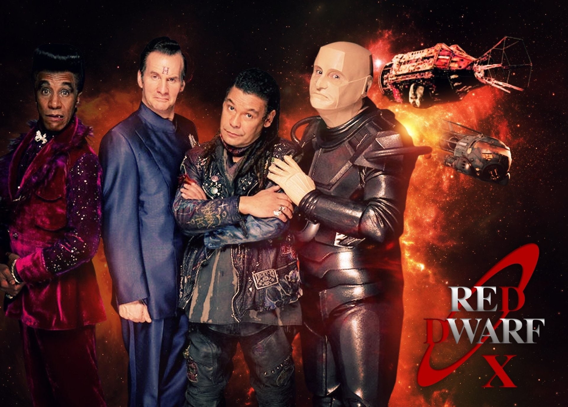 Red Dwarf (TV Show), Red Dwarf, Cast, TV Show, 1080P, HD Wallpaper