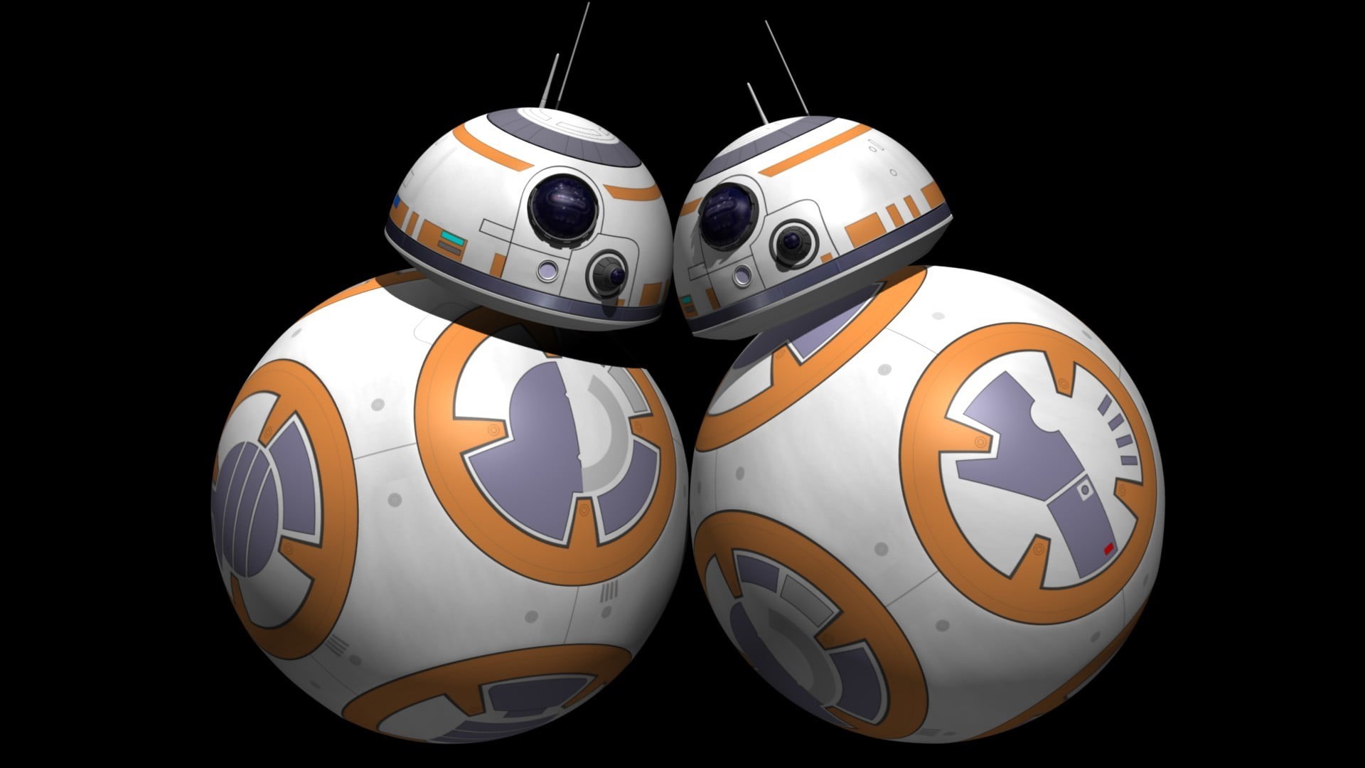 representation, indoors, cartoon, bb, art and craft, 1080P, human representation, BB-8, black background, toys, close-up, creativity, studio shot, cut out, HD Wallpaper