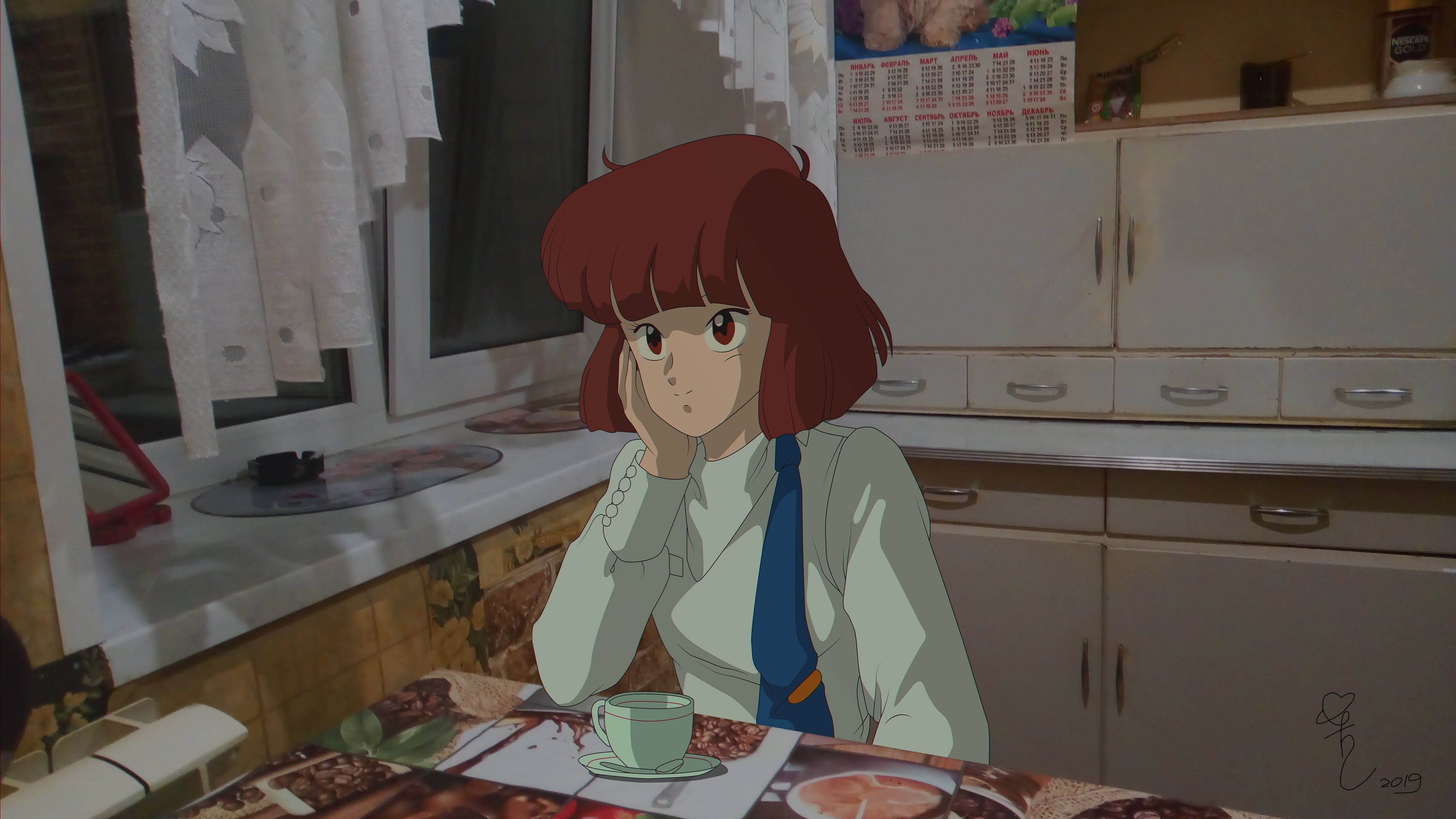 Bubblegum crisis, USSR, 4K, Irene Chang, kitchen, HD Wallpaper