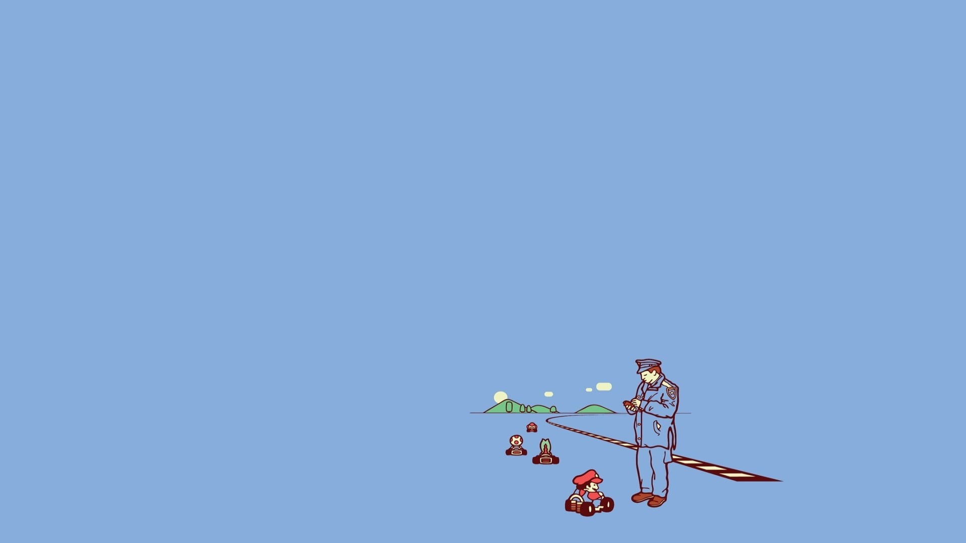 day, connection, technology, animal representation, cut out, illustration, minimalism, super, communication, decoration, sunlight, blue, representation, HD Wallpaper