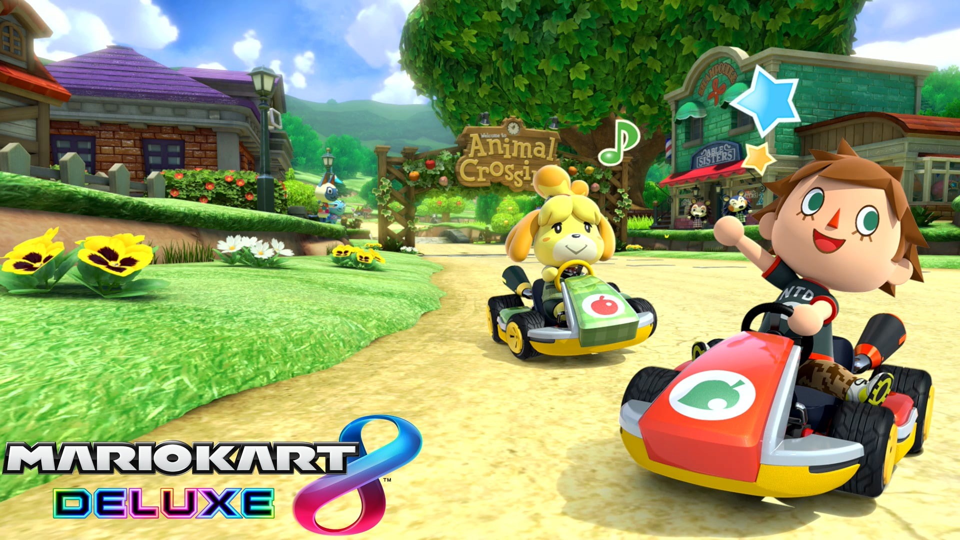 Animal Crossing, Mario Kart 8 Deluxe, 1080P, Mario, HD Wallpaper