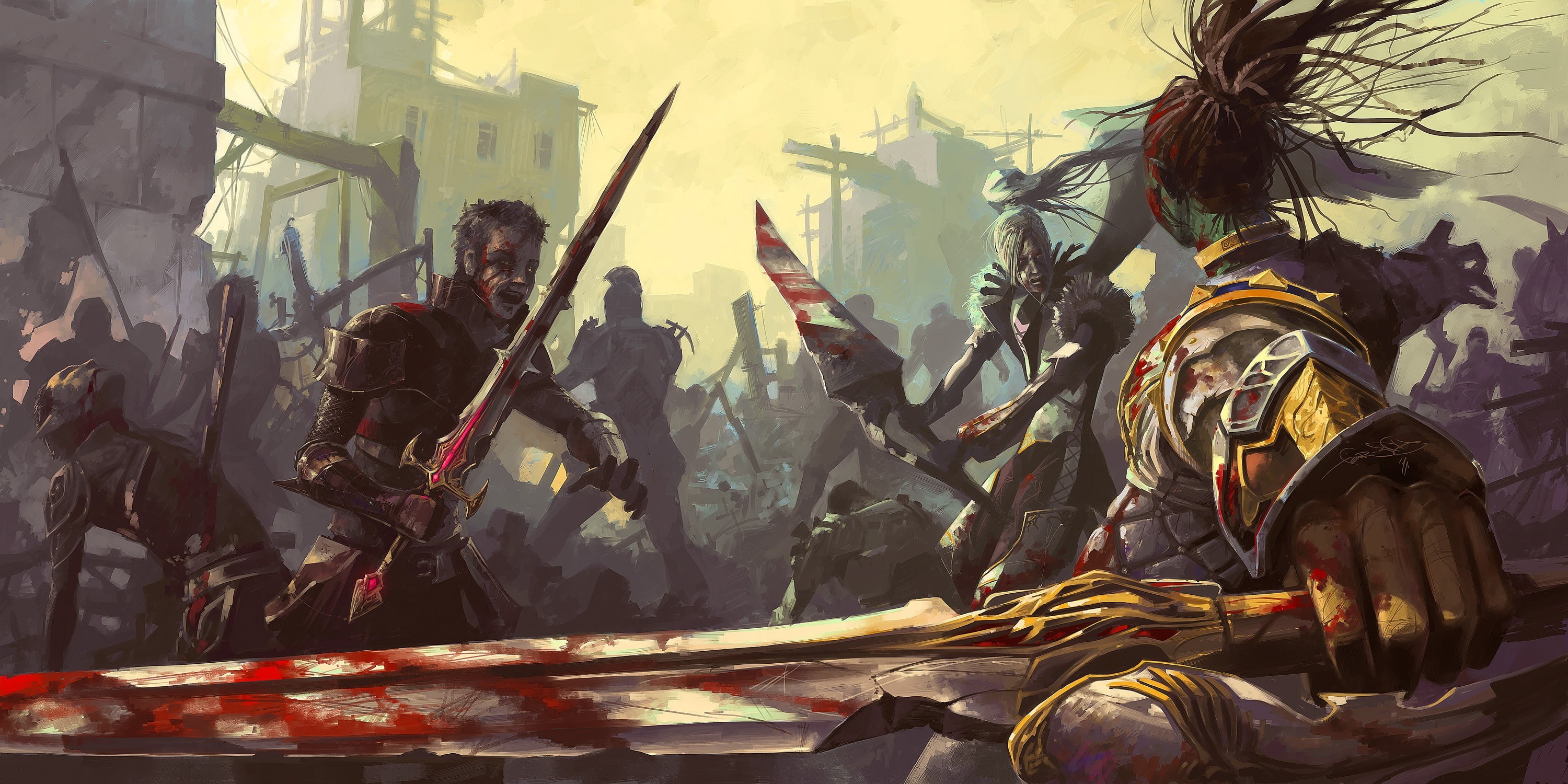 video games, 2K, artwork, fantasy art, Lineage II, HD Wallpaper