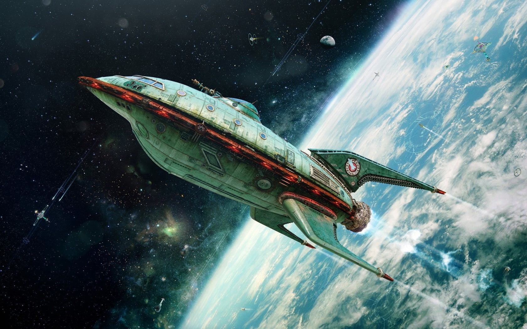 Futurama, 720P, space, planet express, HD Wallpaper