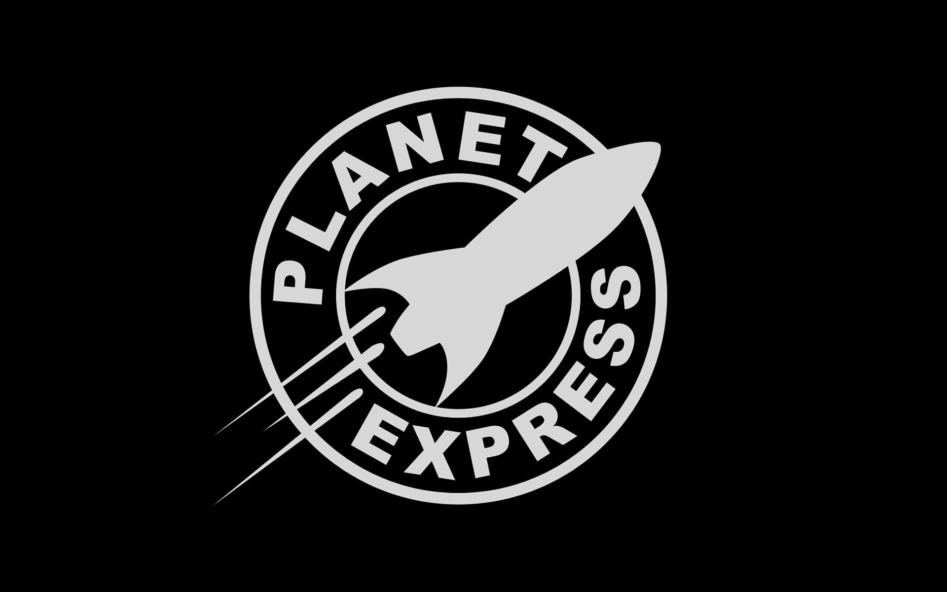 logo, minimalism, 1080P, Futurama, planet express, HD Wallpaper