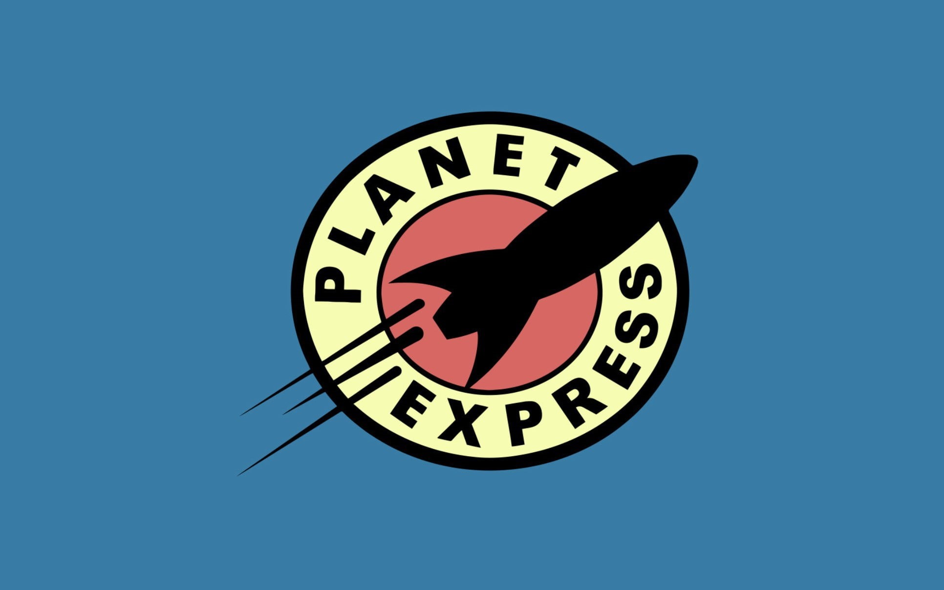Planet Express, 1080P, the animated series, Frye, logo, Futurama, HD Wallpaper