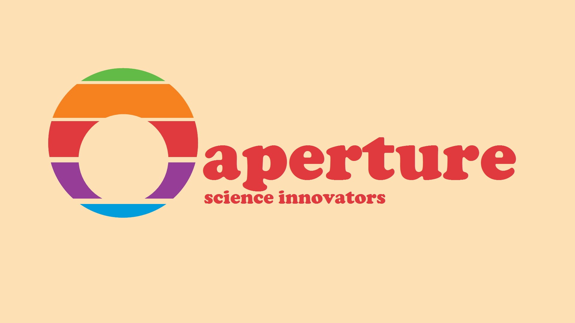 communication, orange color, business, message, logo, design element, Portal (game), 1080P, Aperture Laboratories, symbol, multi colored, guidance, video games, HD Wallpaper
