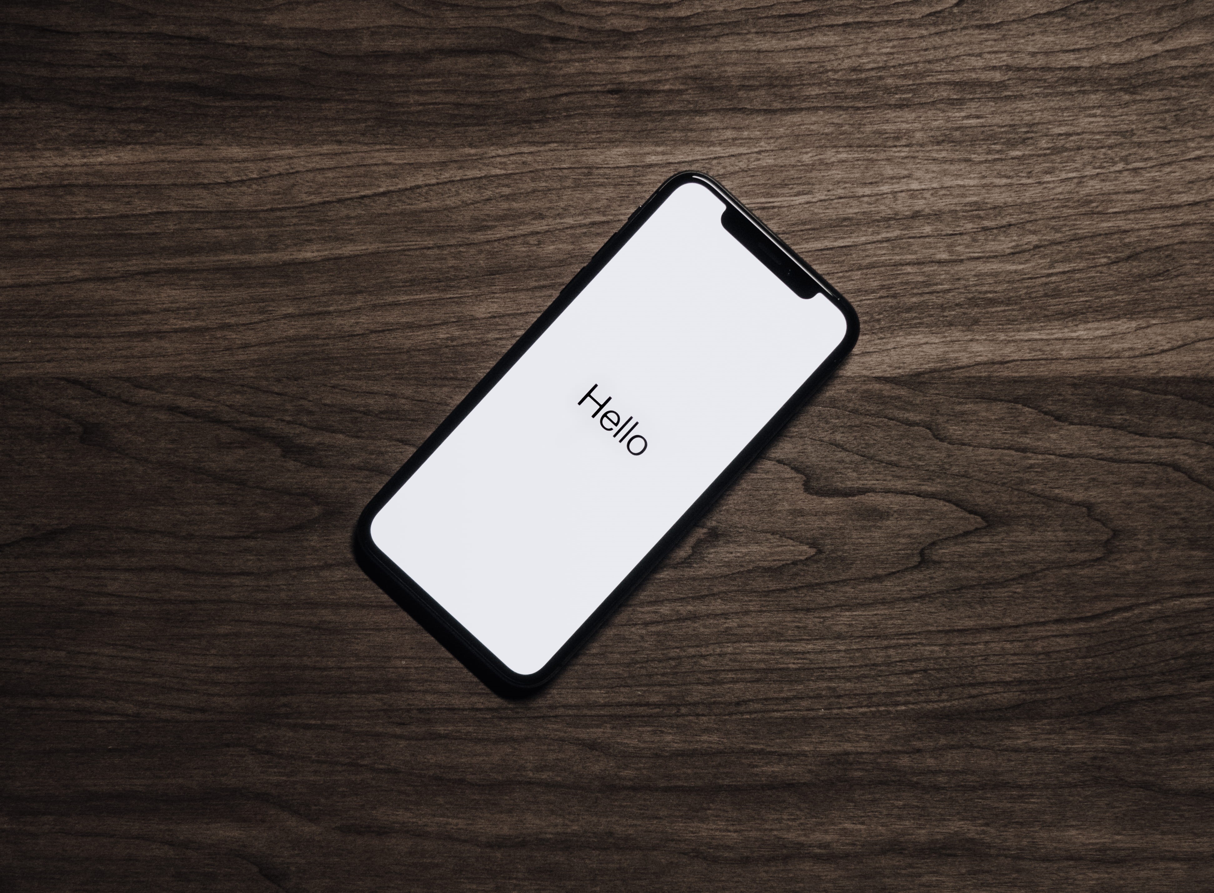 touchscreen, indoors, phone, black, message, device, electronics, smart phone, table, close-up, positive emotion, technology, text, wireless, black color, HD Wallpaper