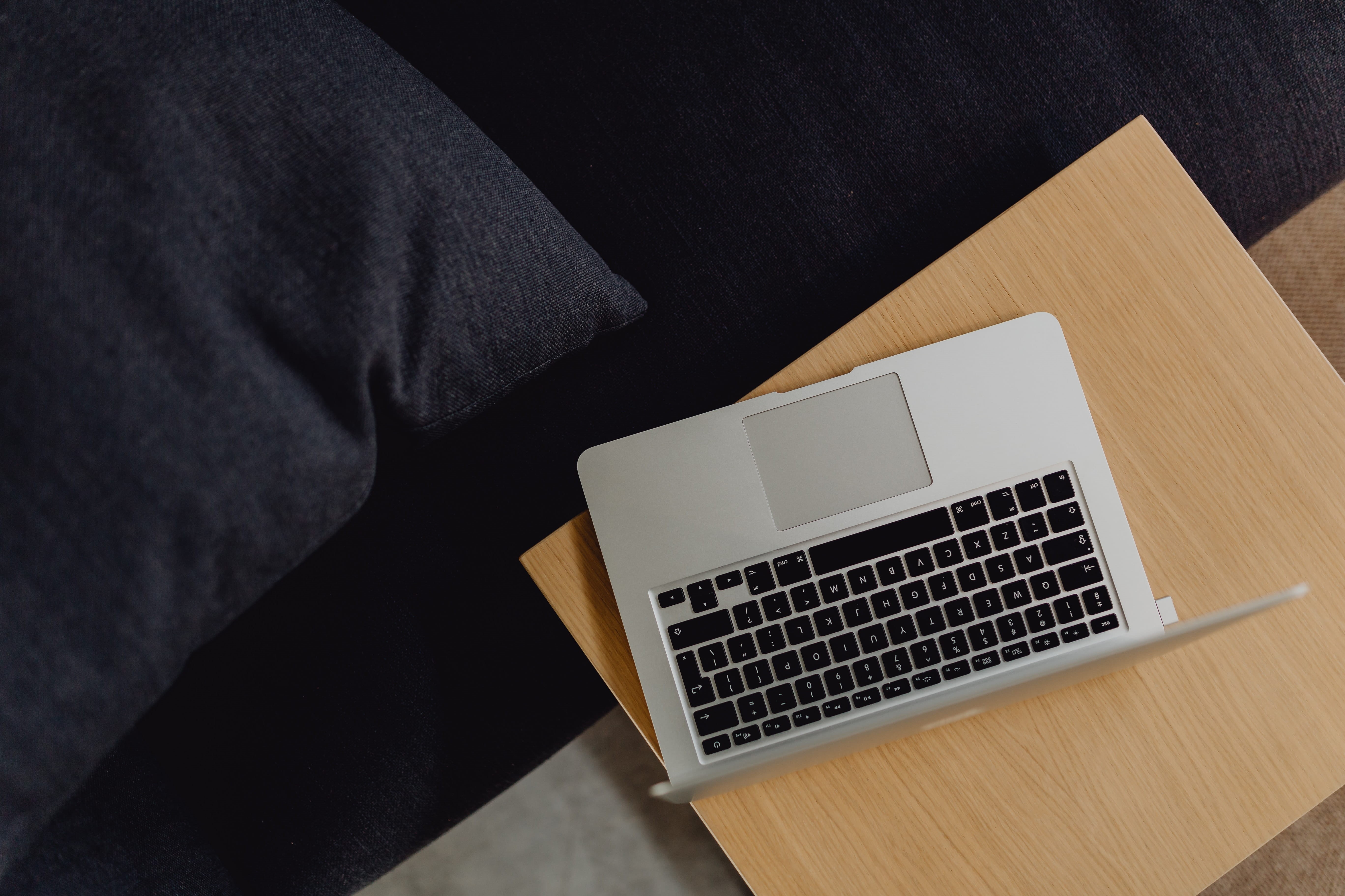 macbook, 5K, studio shot, wireless technology, studio, indoors, adult, desk, tech, computer, furniture, communication, wood - material, workspace, working, HD Wallpaper