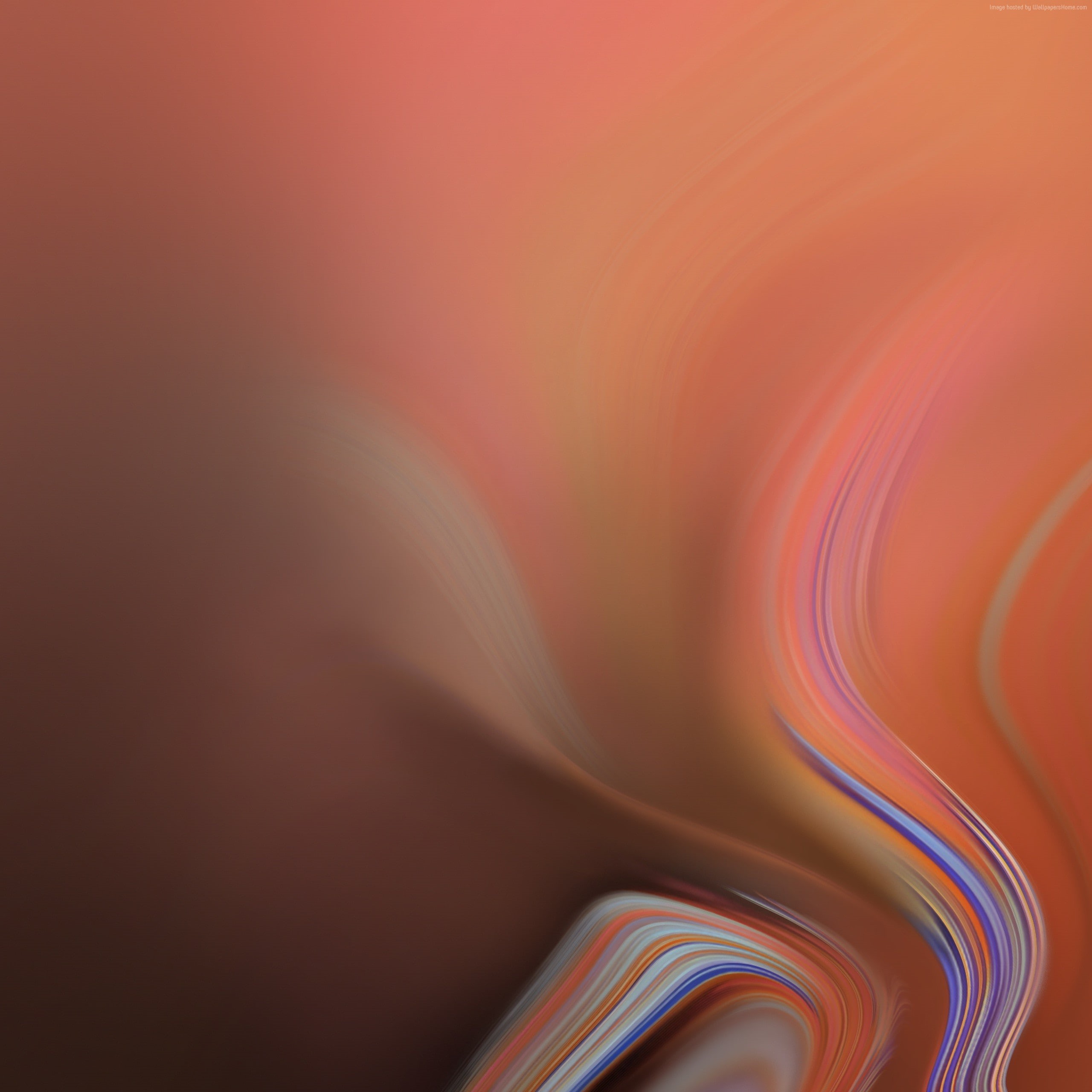 Samsung Galaxy Note 9, 2K, Android Oreo, abstract, Android 8.0, colorful, Phone HD Wallpaper