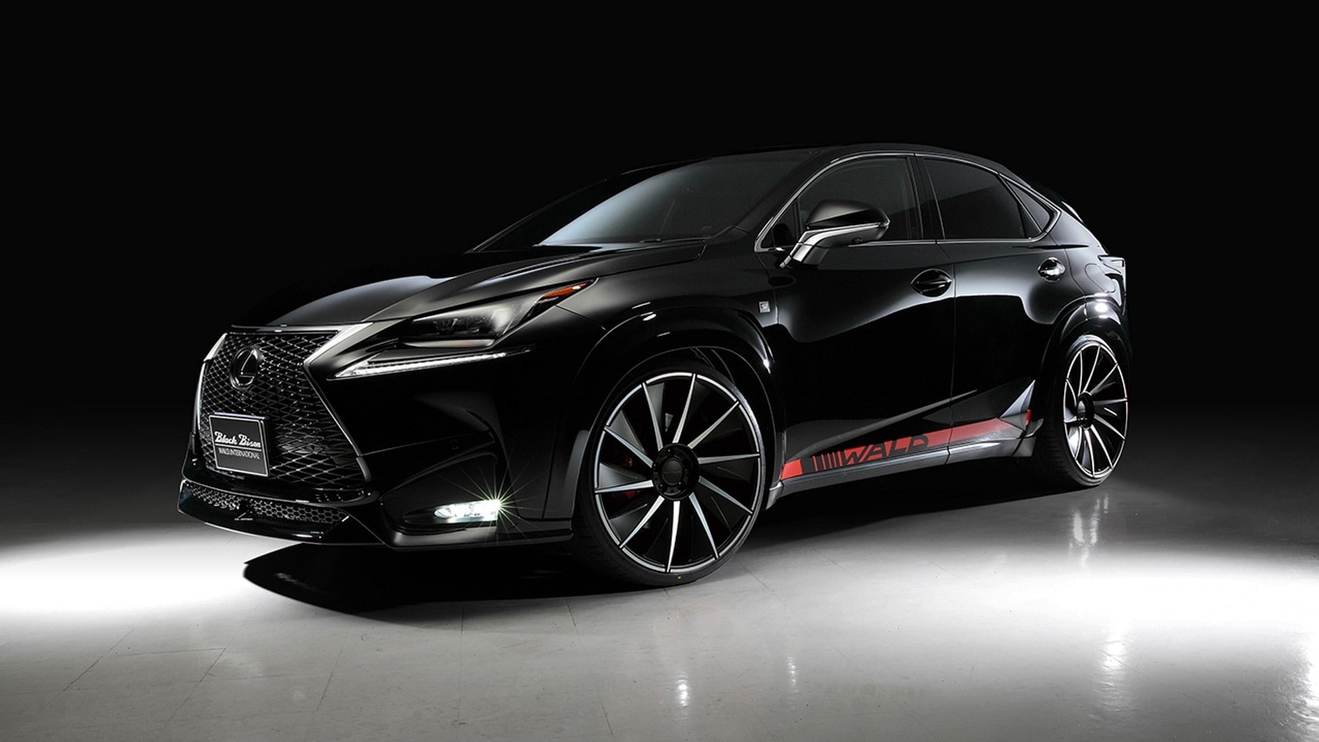 t, NX 200t, WALD, 2014, black, suv, Lexus, nx, 1080P, F-Sport, Black Bison Edition, HD Wallpaper