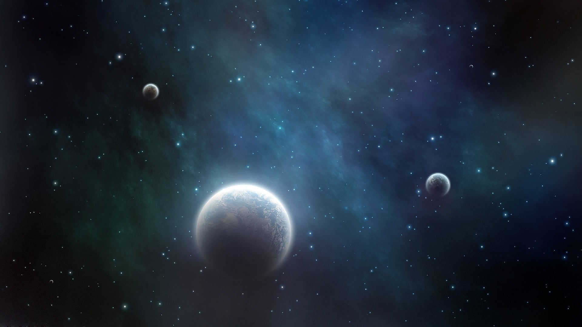 nature, stars, space exploration, beauty in nature, orbiting, space, blue, astronomy, gray, light - natural phenomenon, black, 1080P, outdoors, night, HD Wallpaper