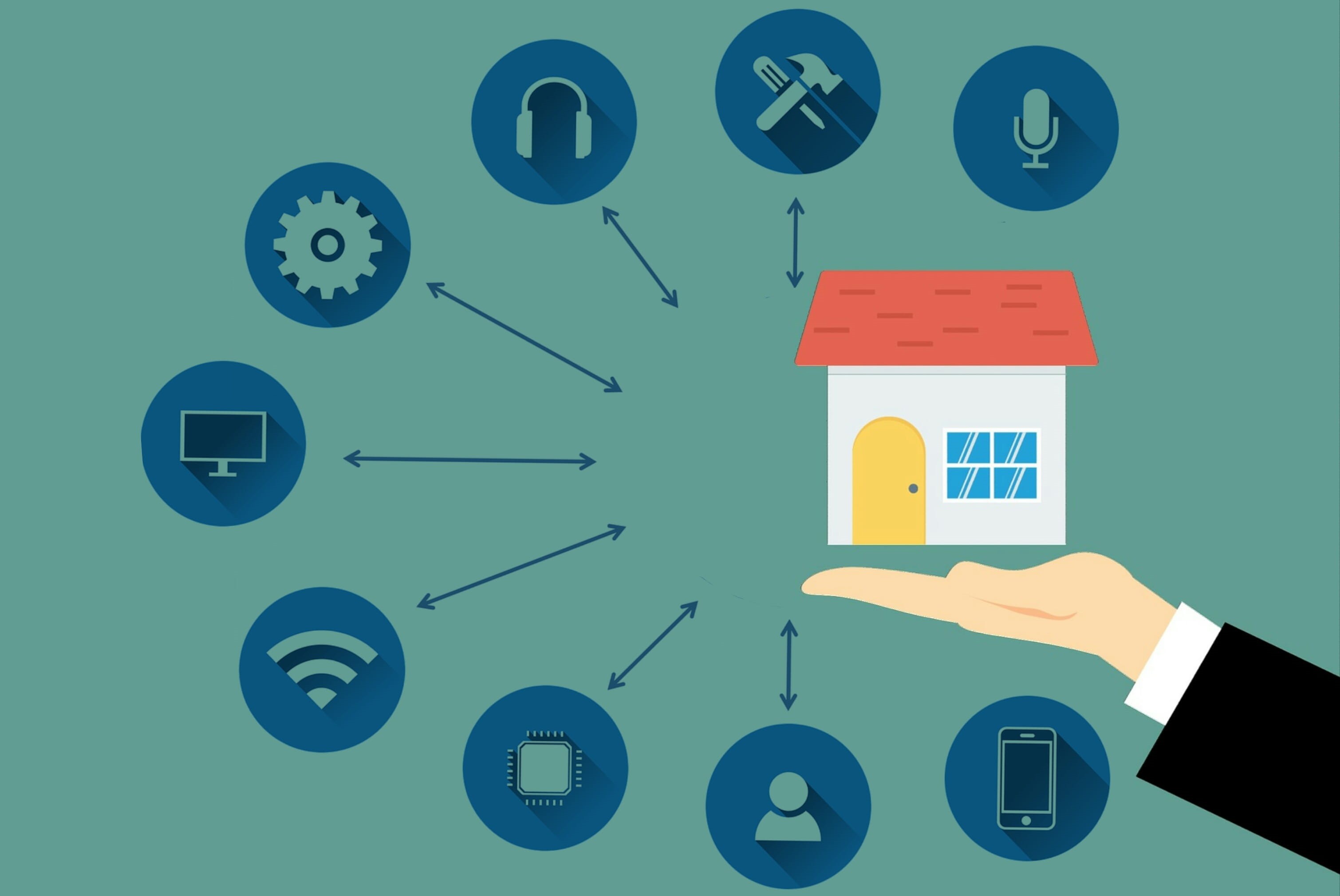 technology, automation, business, various, lights, time, smart, illustration, symbol, collection, fan, computer network, clock, setup, functional, connection, HD Wallpaper