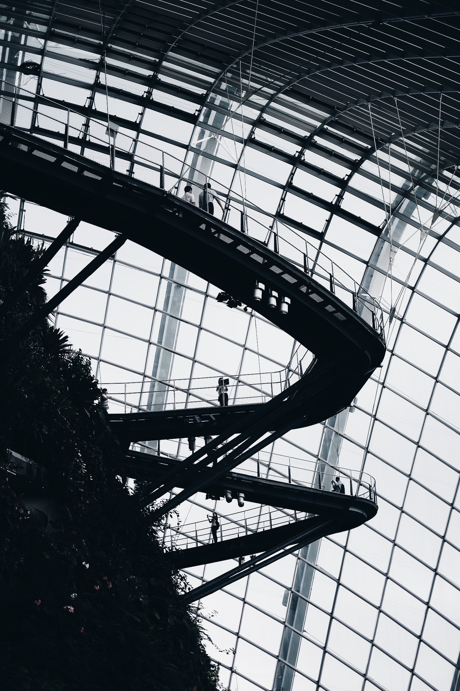 metal, day, ceiling, sunlight, modern, architecture, sky, travel destinations, no people, shape, building, transportation, pattern, silhouette, nature, Phone HD Wallpaper