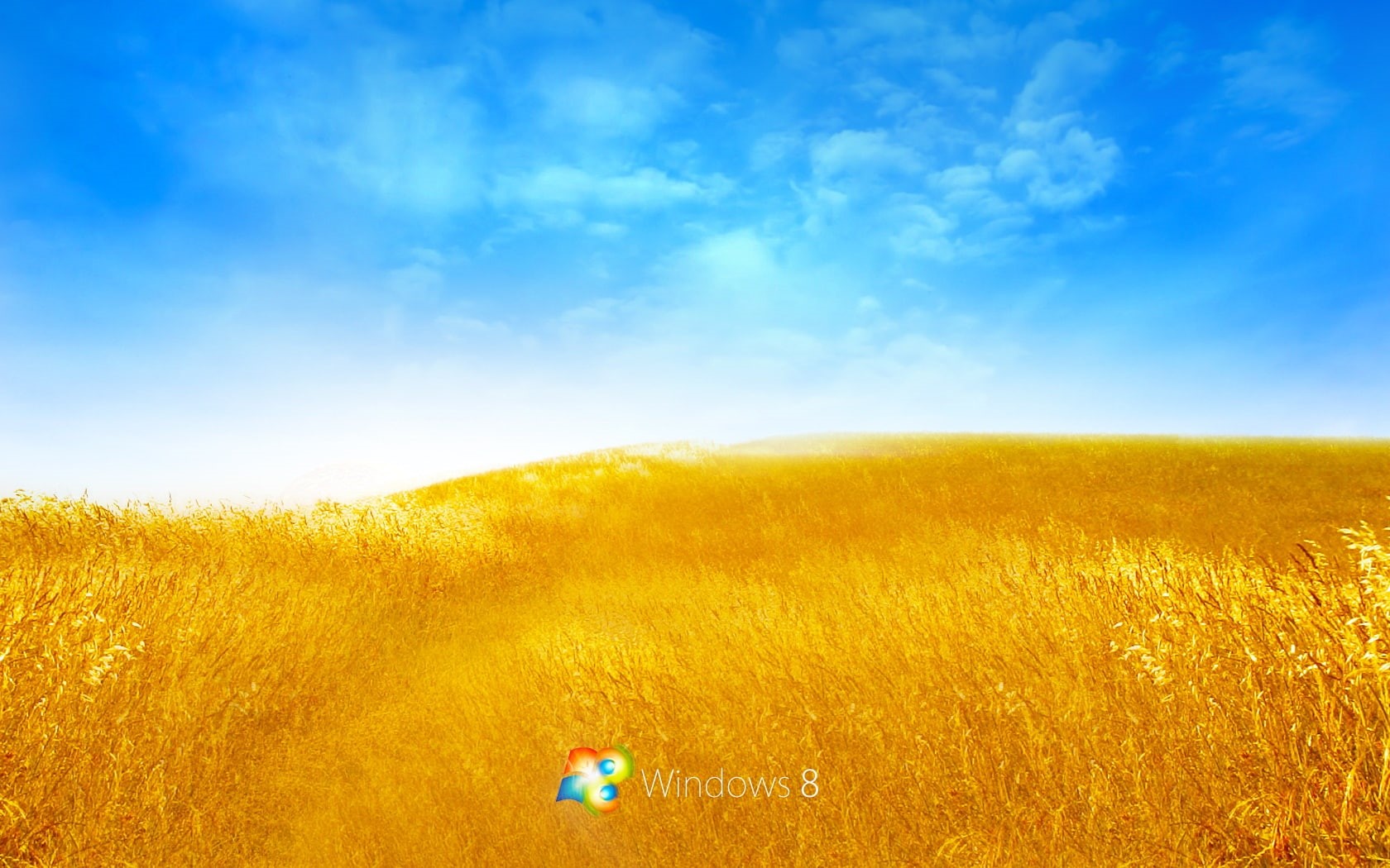 grass, windows, 720P, field, Scenery, Beautiful, Windows8, brown, HD Wallpaper