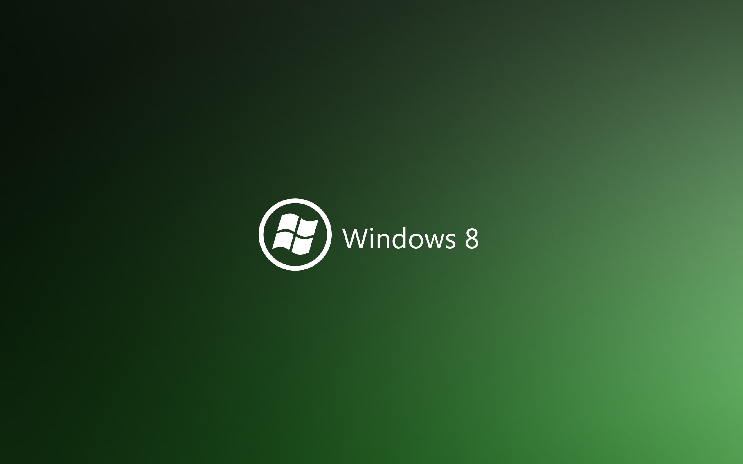 2K, sistem, green, logo, windows8, HD Wallpaper