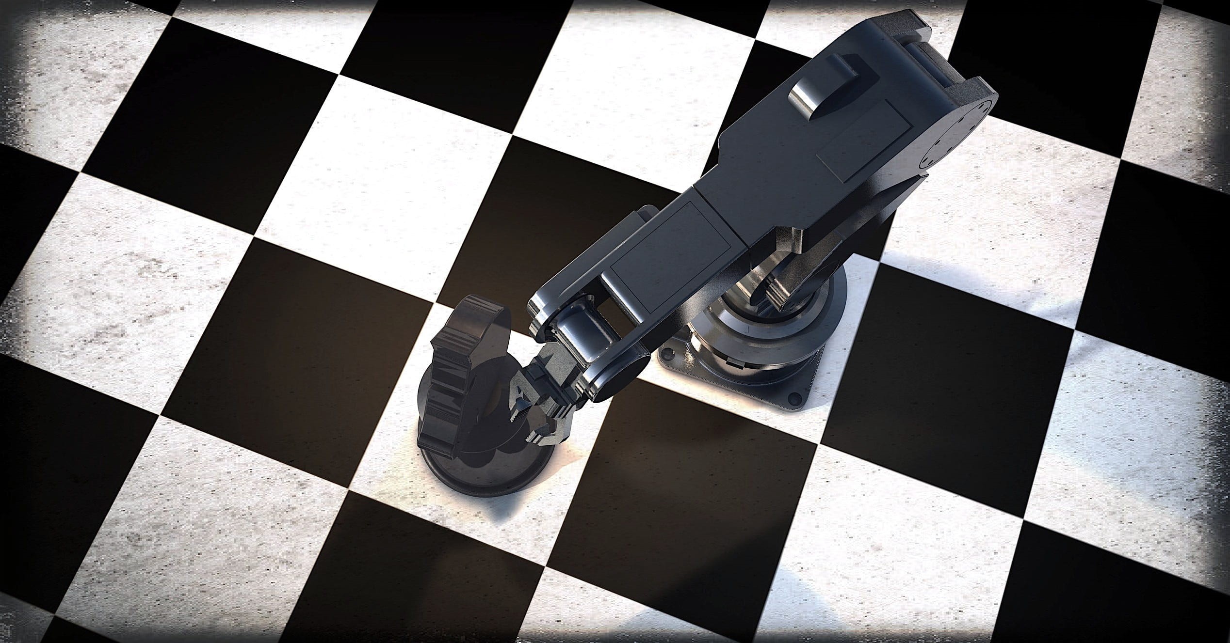programming, indoors, chess, shape, white color, geometric shape, robot, case, robot arm, auto post production filter, 1080P, technology, manufacturing, HD Wallpaper