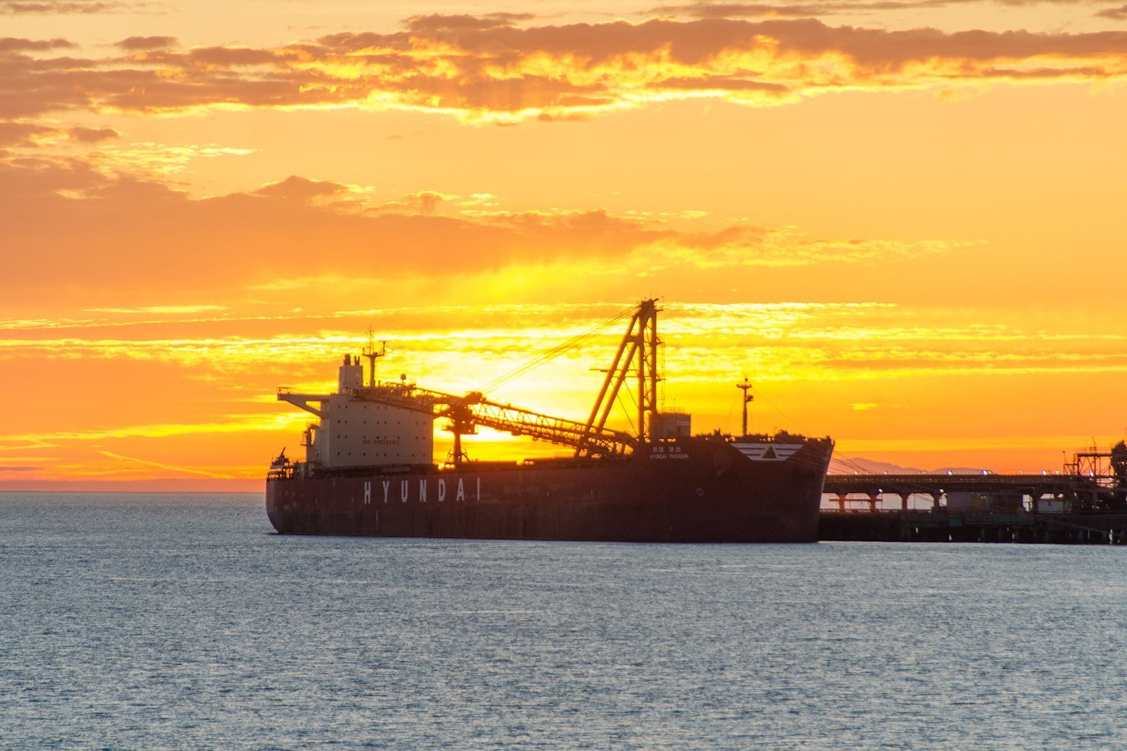 water, sky, ship, 720P, waterfront, landscape, no people, clouds, container, shipping, mode of transportation, container ship, freight transportation, HD Wallpaper