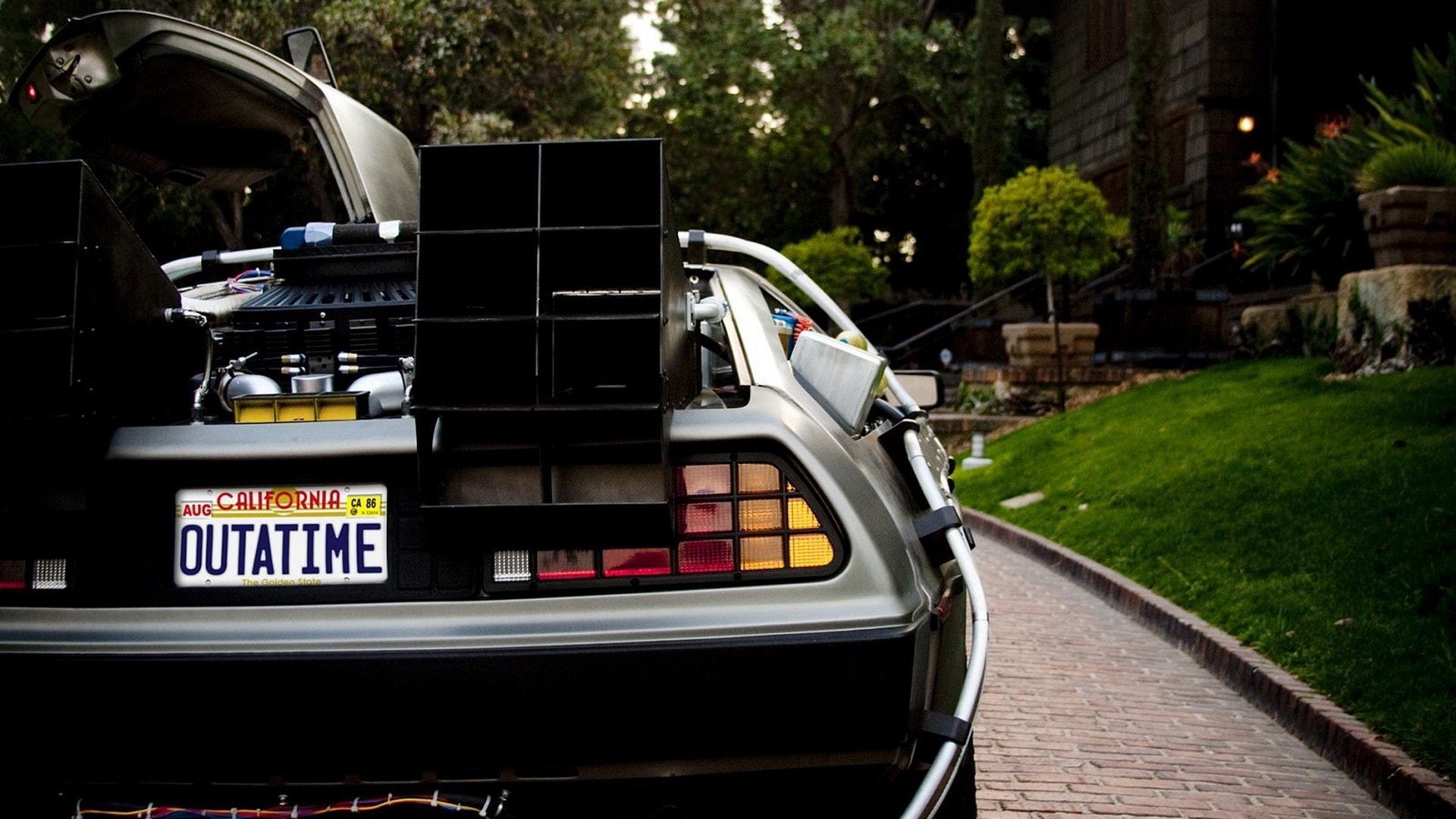 back, future, 1080P, delorean, dmc 12, HD Wallpaper