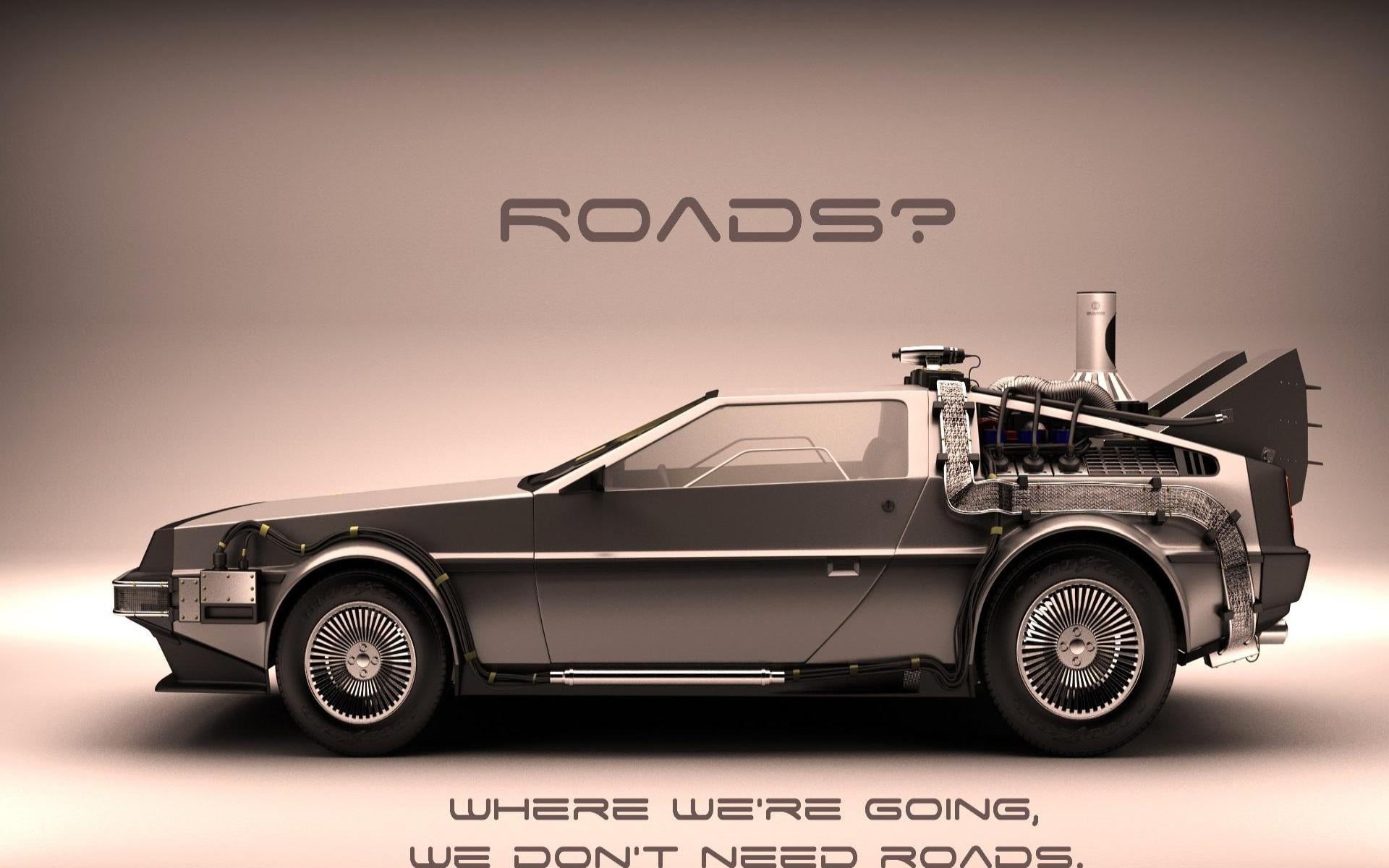 business, land vehicle, back, nature, delorean, dmc 12, single word, transportation, western script, technology, motor vehicle, mode of transportation, HD Wallpaper