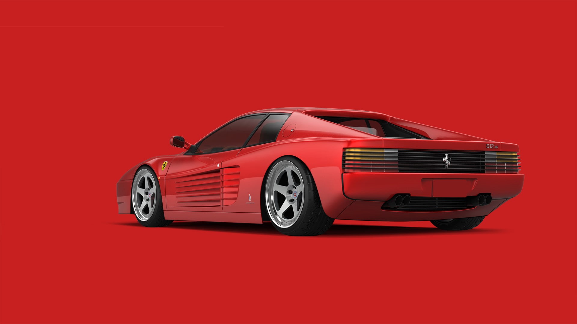 testarossa, 1080P, red, ferrari, supercar, 512 tr, HD Wallpaper