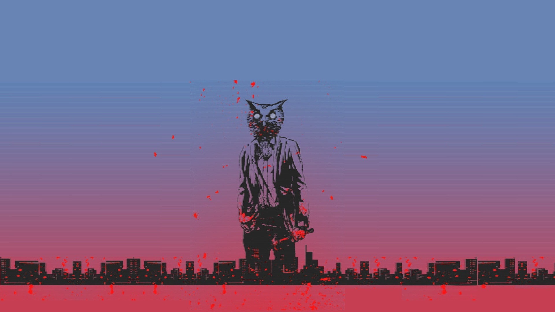 8-bit, 1080P, pink, Hotline Miami, video games, HD Wallpaper