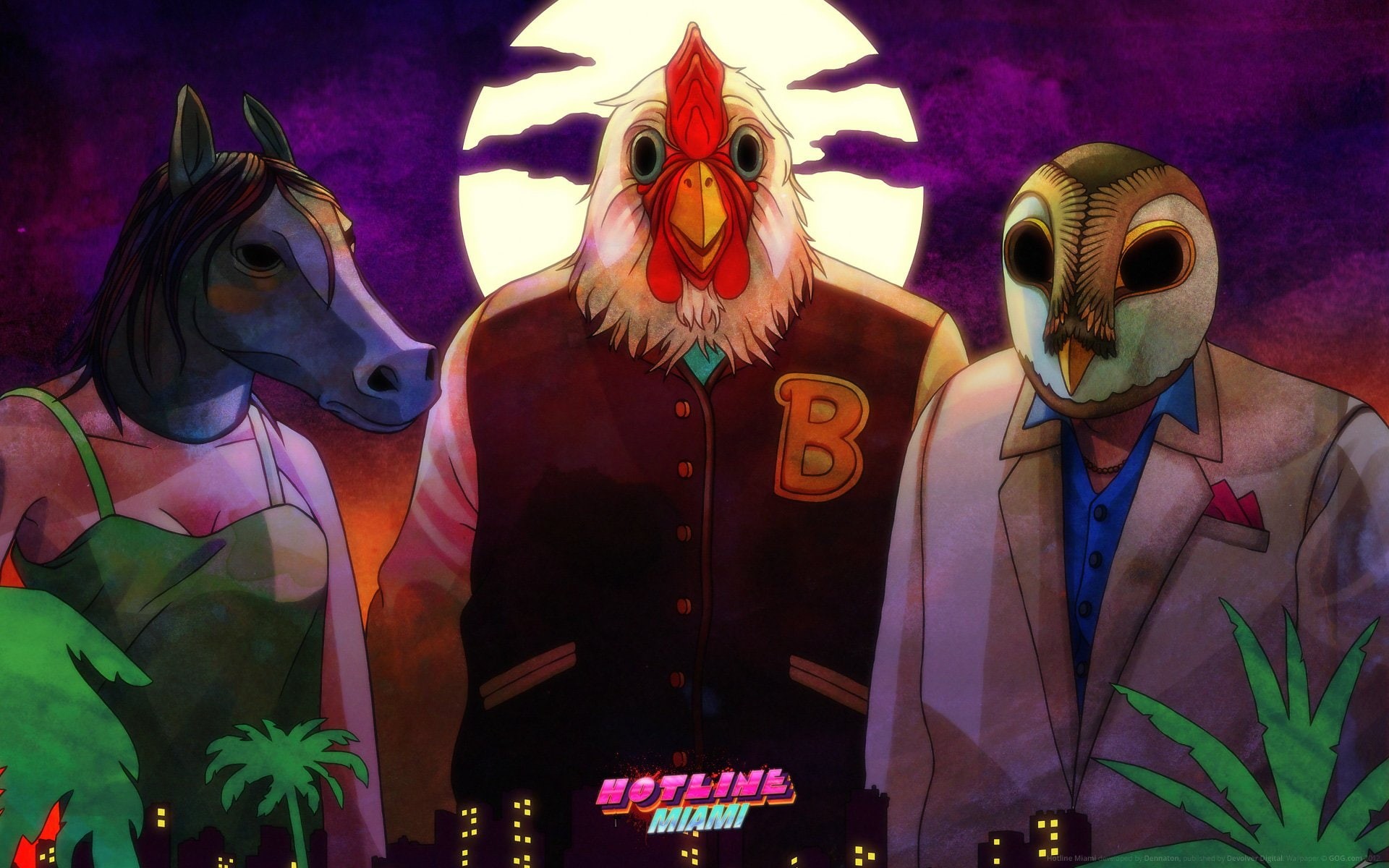 1080P, Hotline Miami, Jacket, HD Wallpaper
